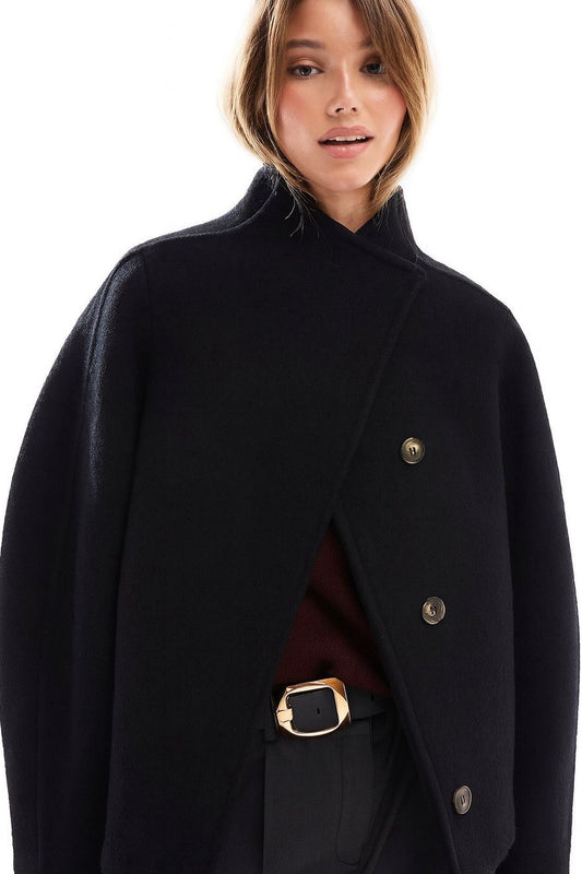 The Signature Buttons Jacket - Black