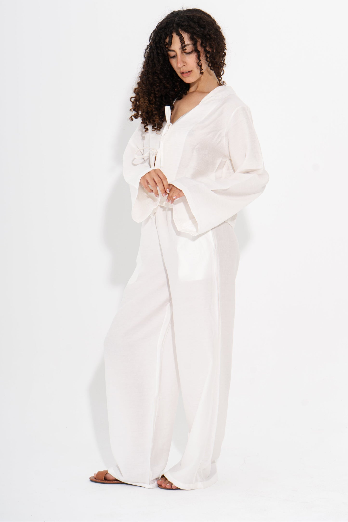 Boho Linen Set - White