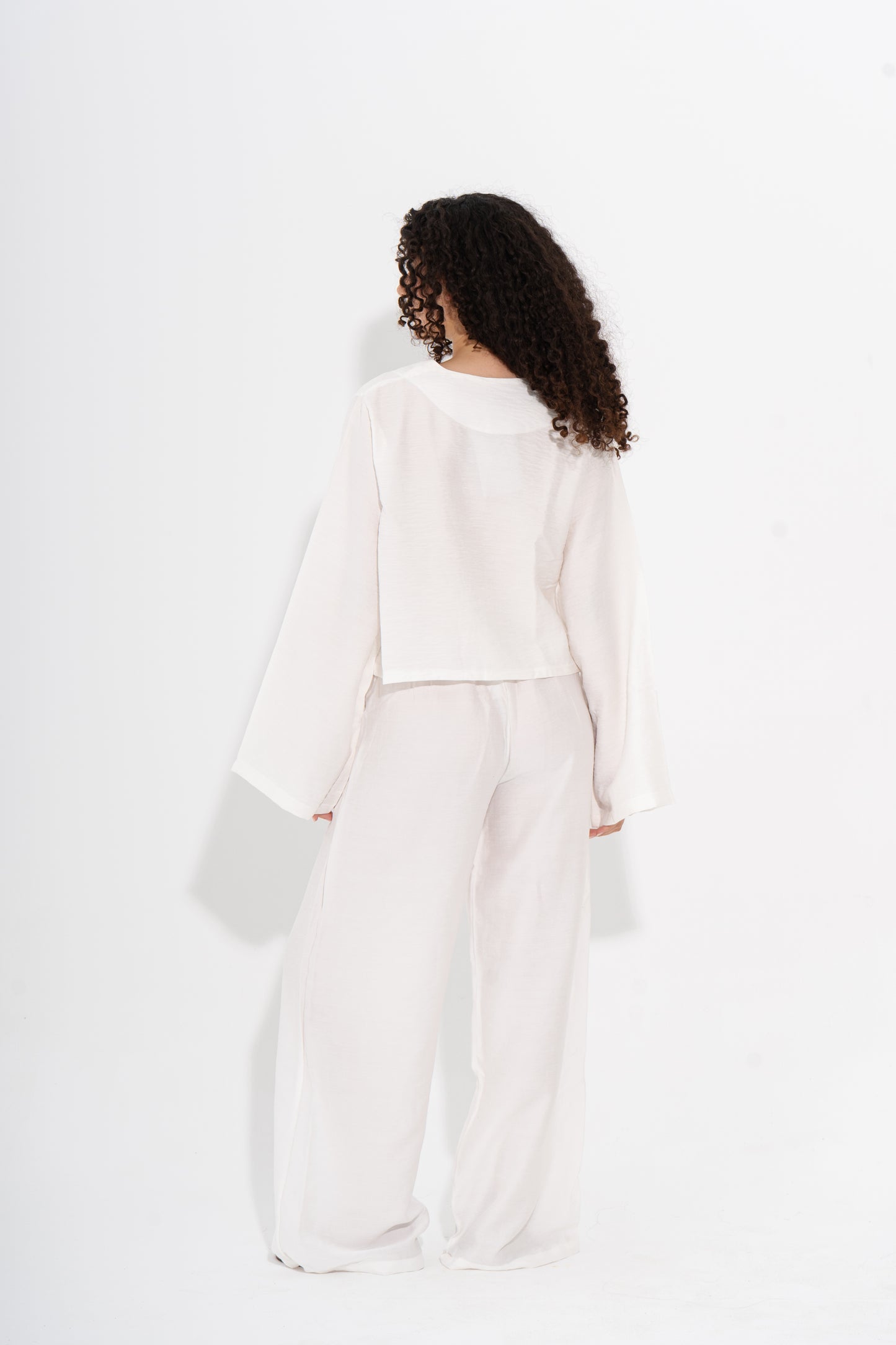 Boho Linen Set - White