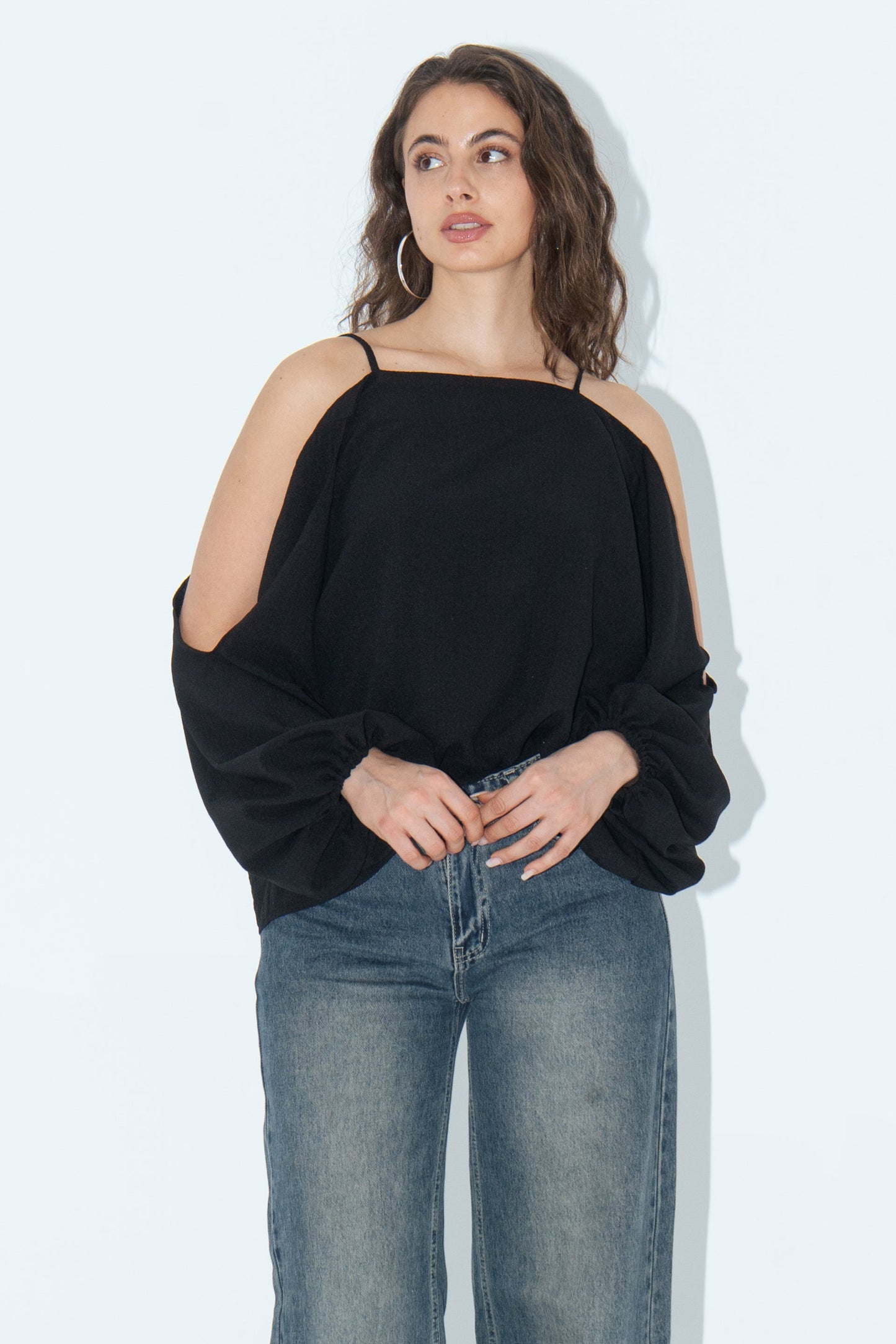 Cold-Shoulder Blouse