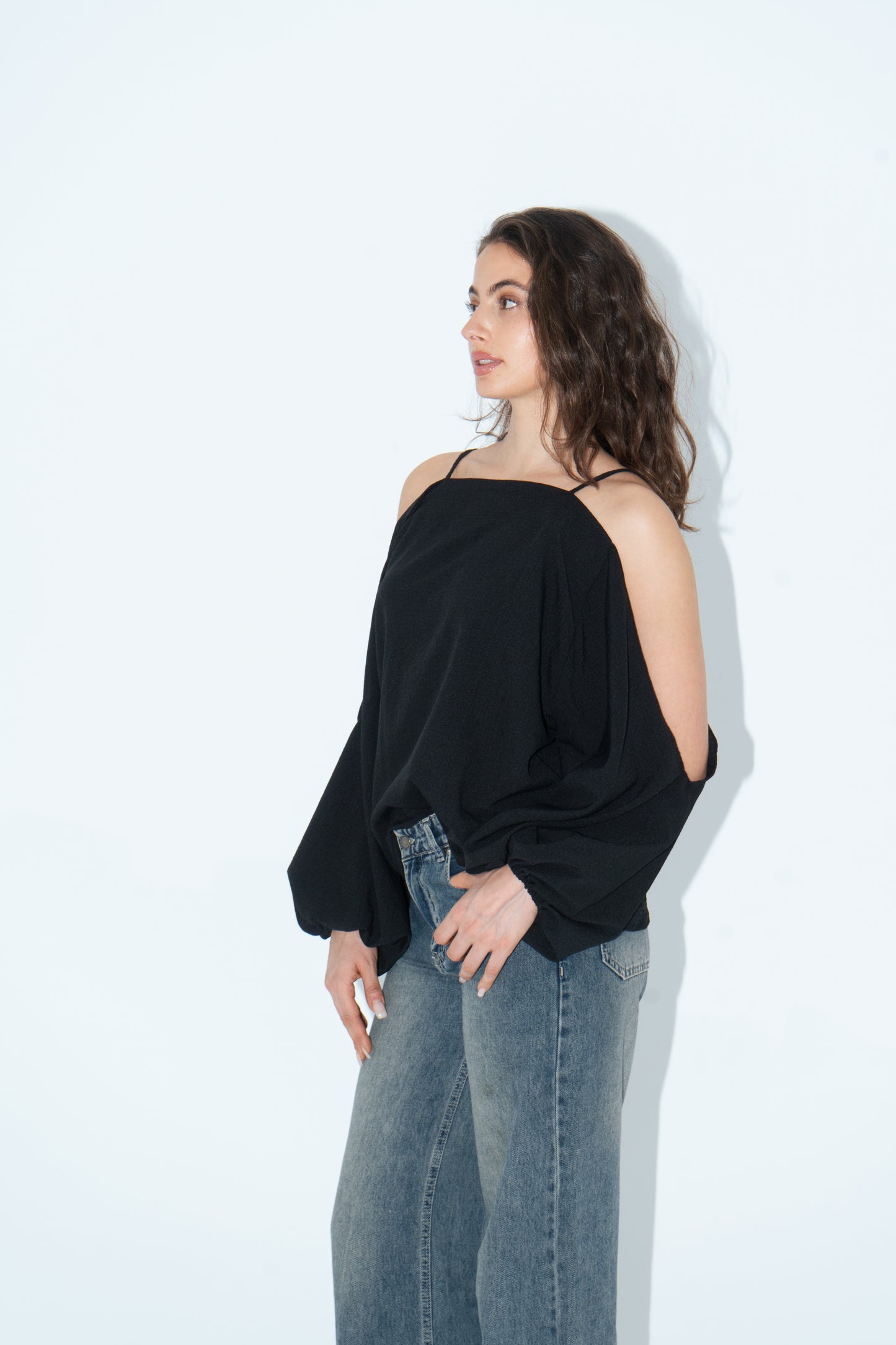 Cold-Shoulder Blouse