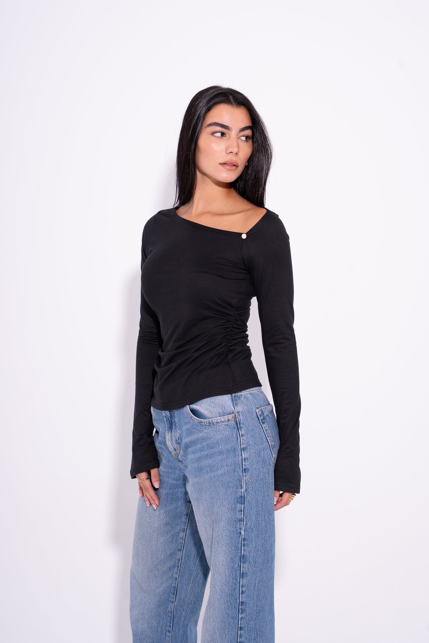 Luna Twist Top - Black