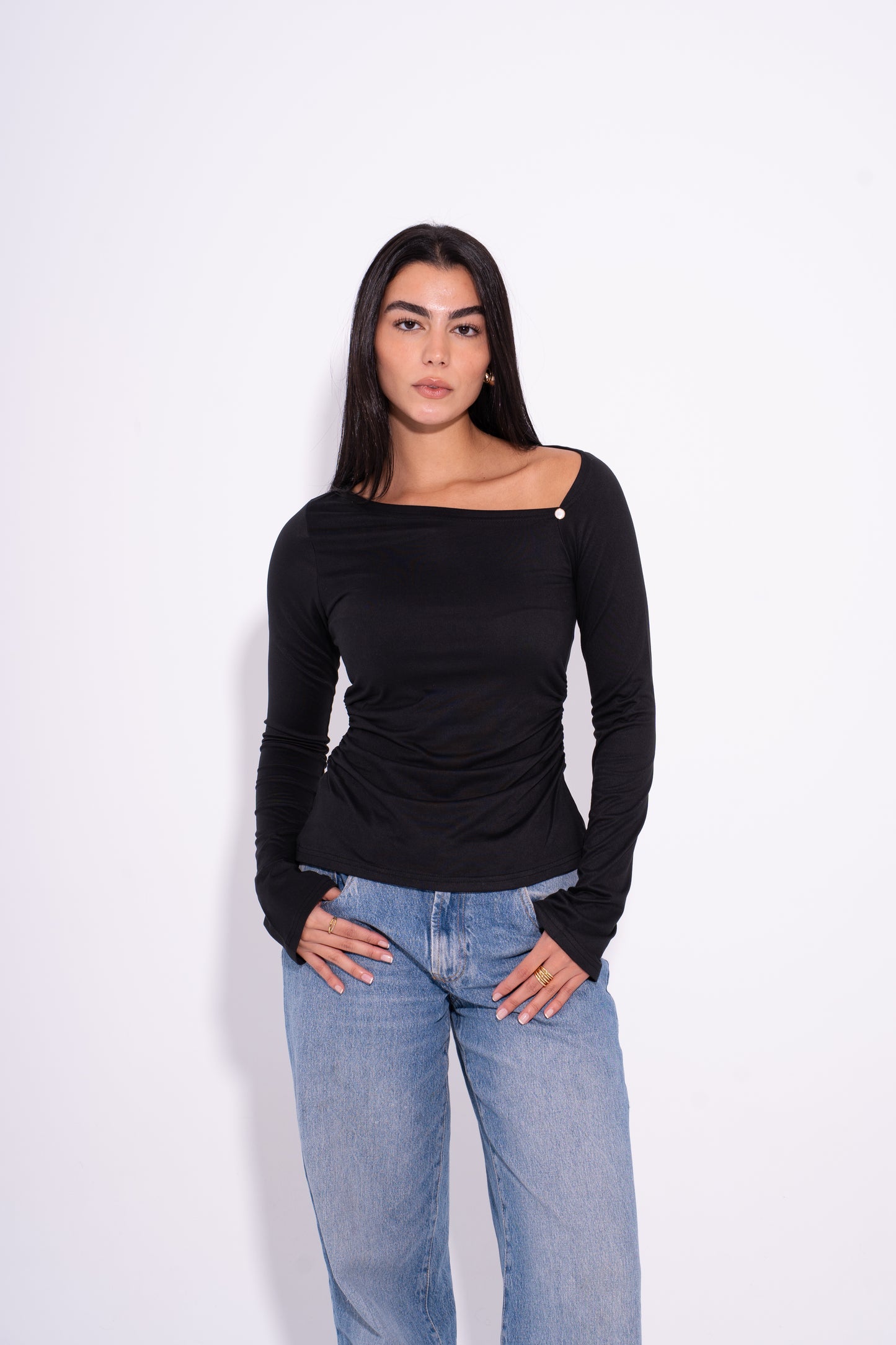 Luna Twist Top - Black