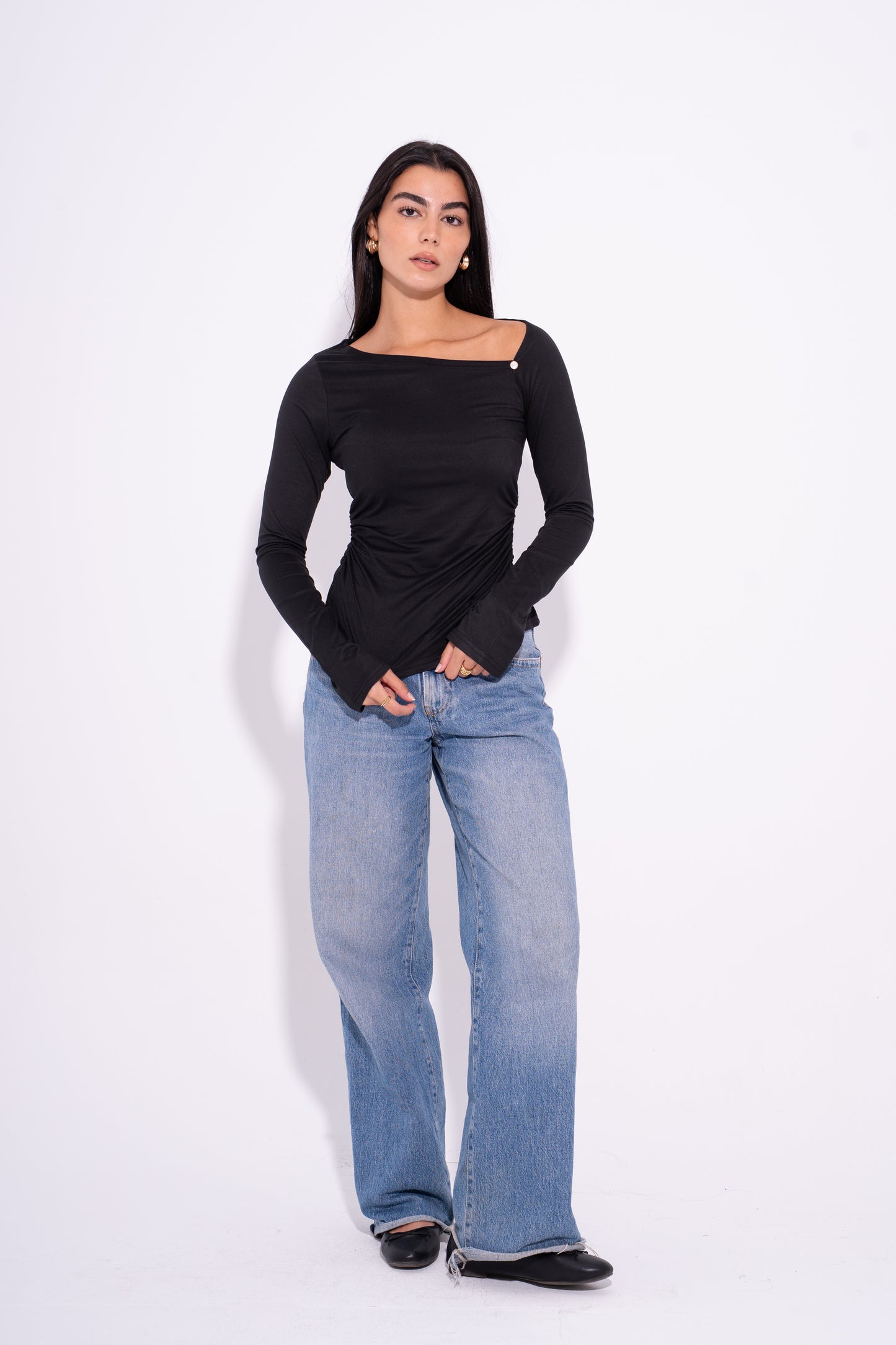 Luna Twist Top - Black