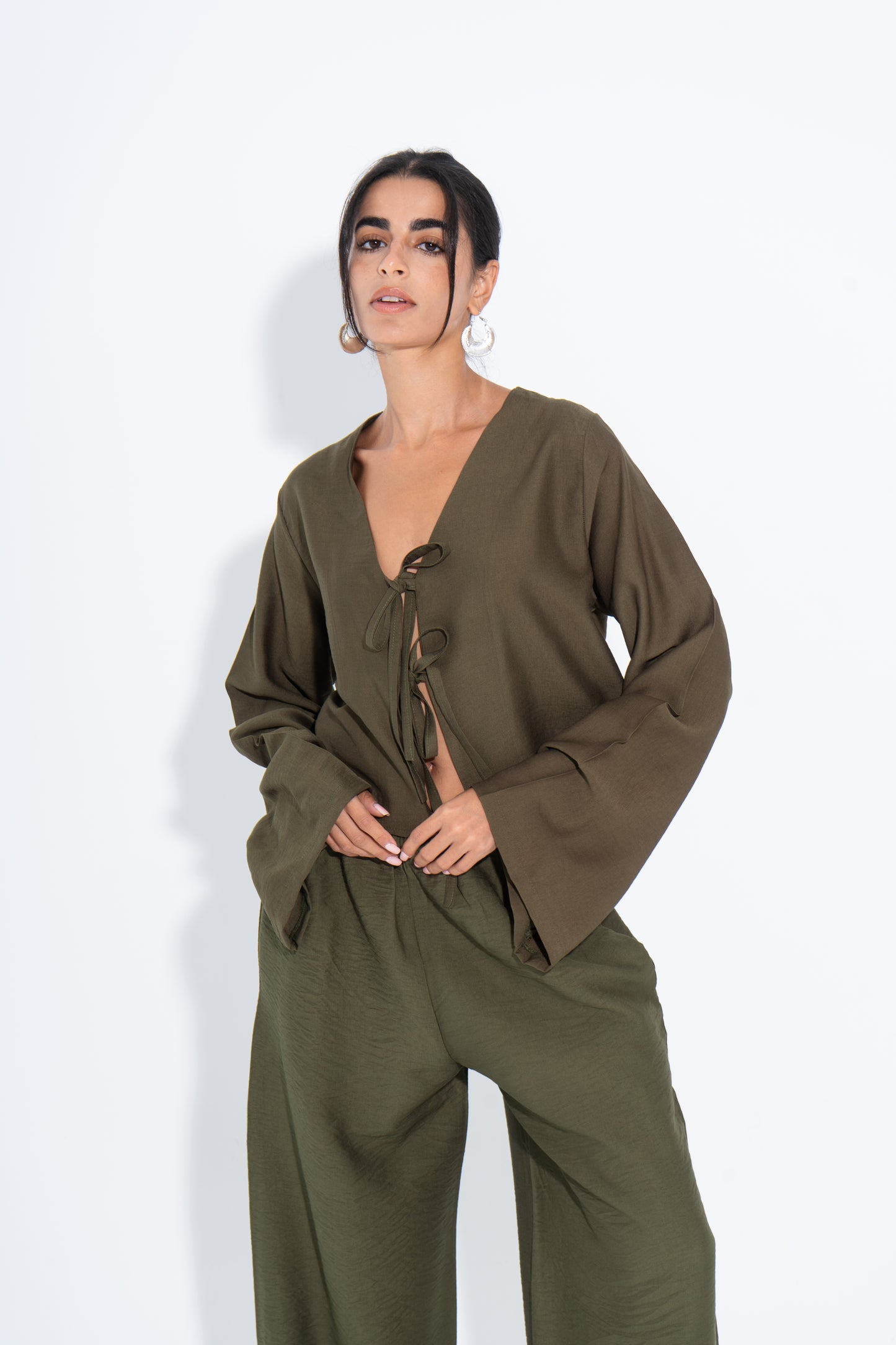 Boho Linen Full Set - Olive