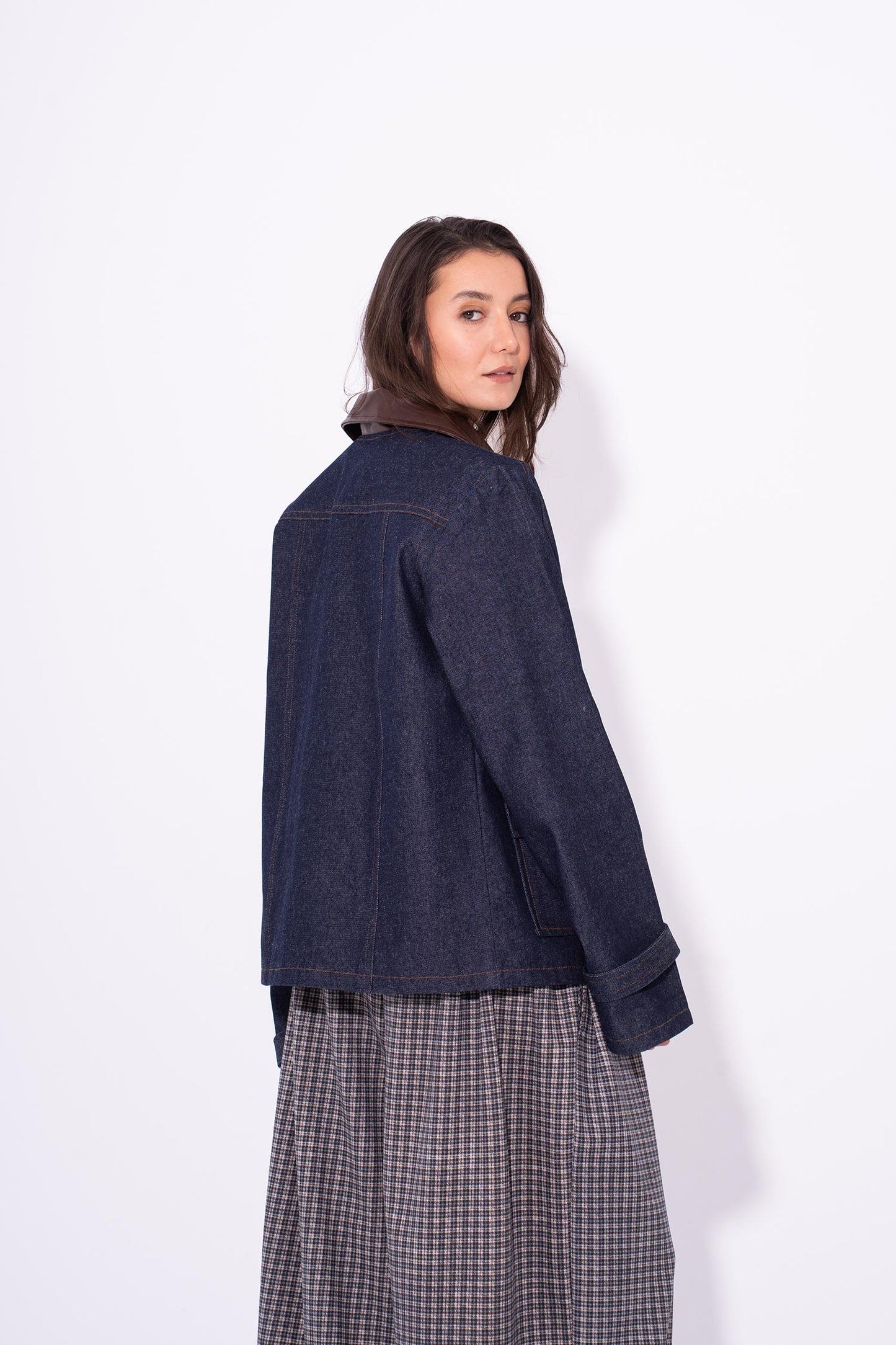 Workwear Boxy Jacket - Navy