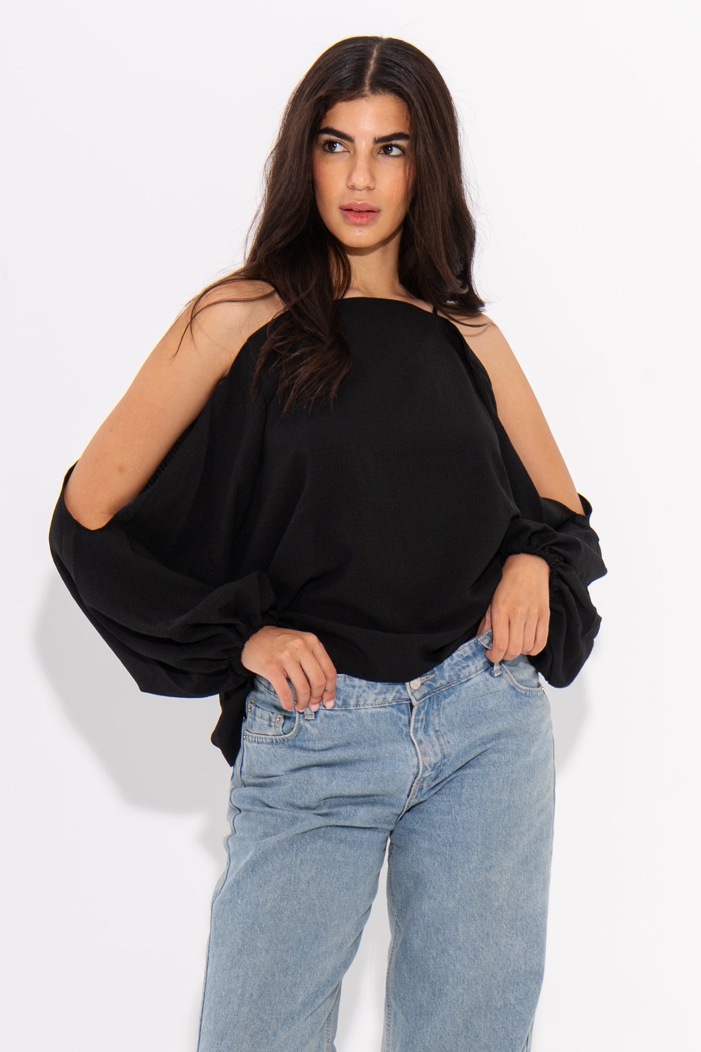 Cold-Shoulder Blouse