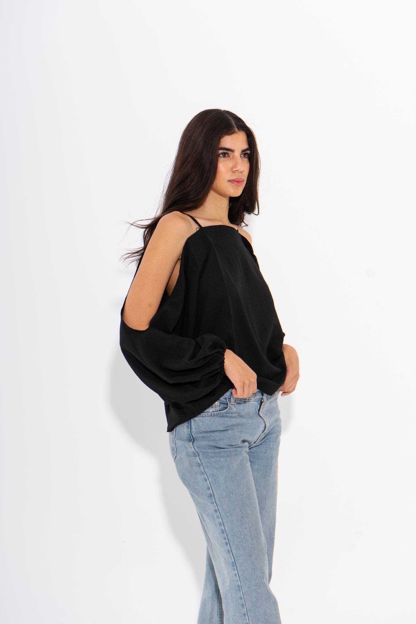 Cold-Shoulder Blouse