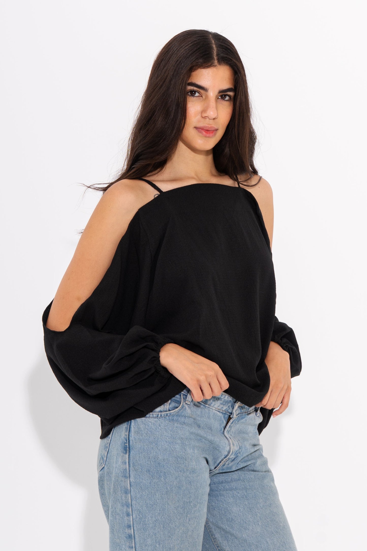 Cold-Shoulder Blouse
