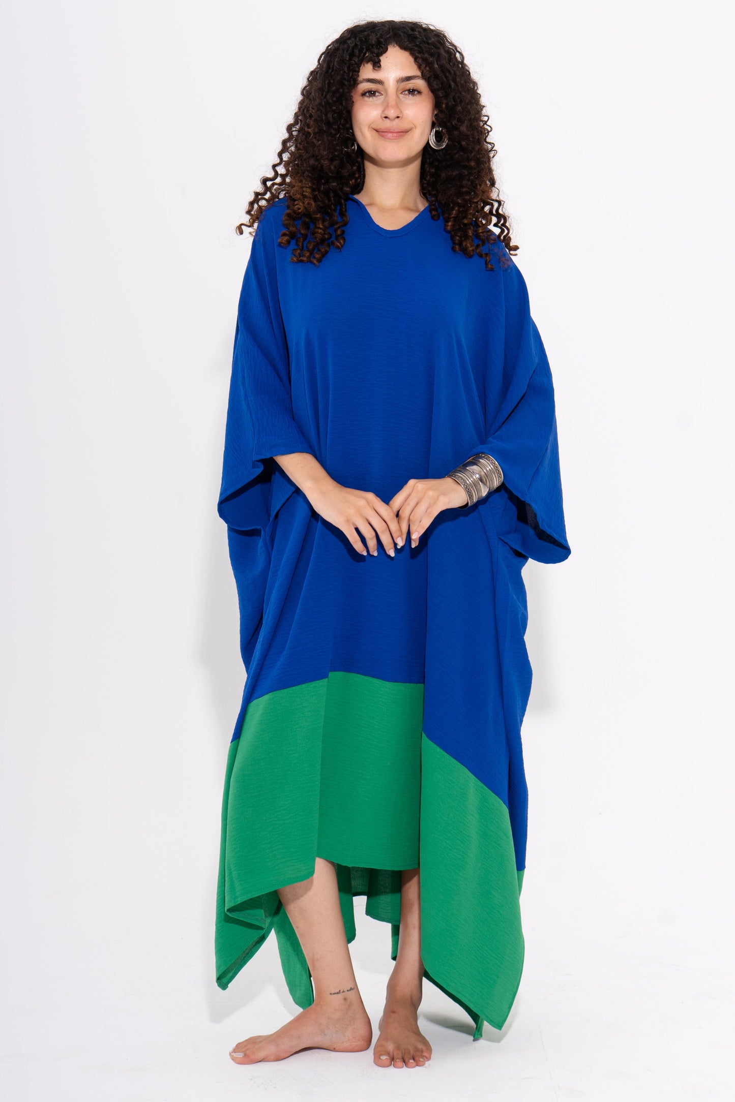 Blue & Green Sunny Kaftan