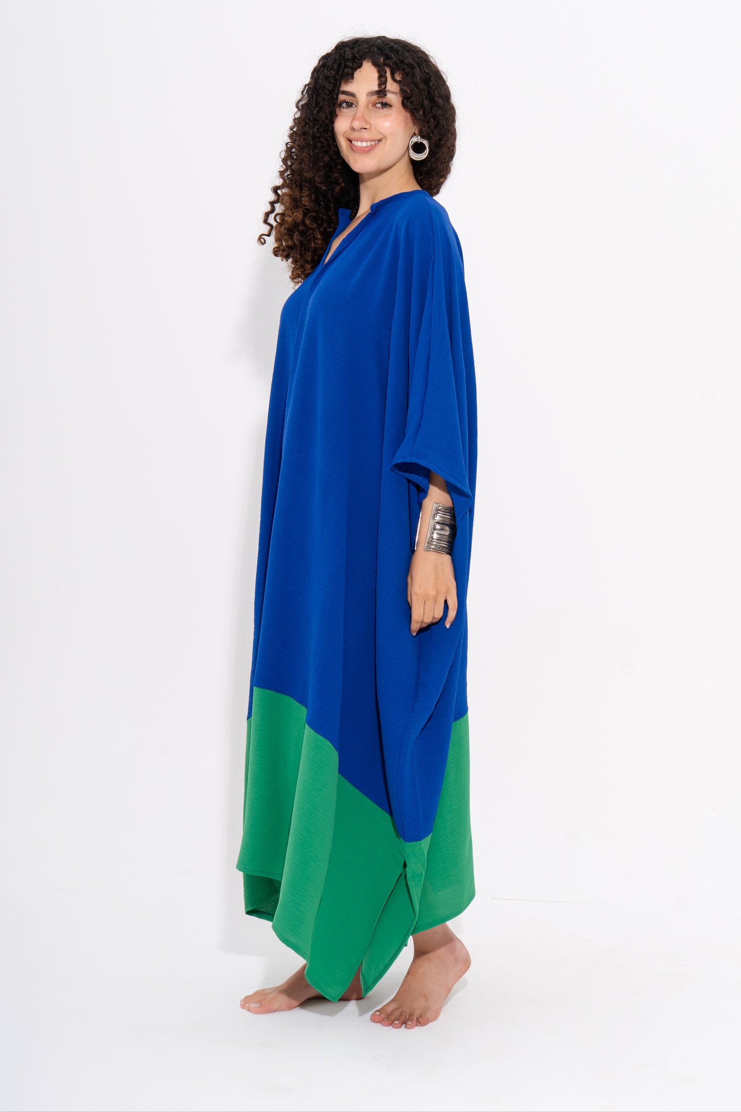Blue & Green Sunny Kaftan