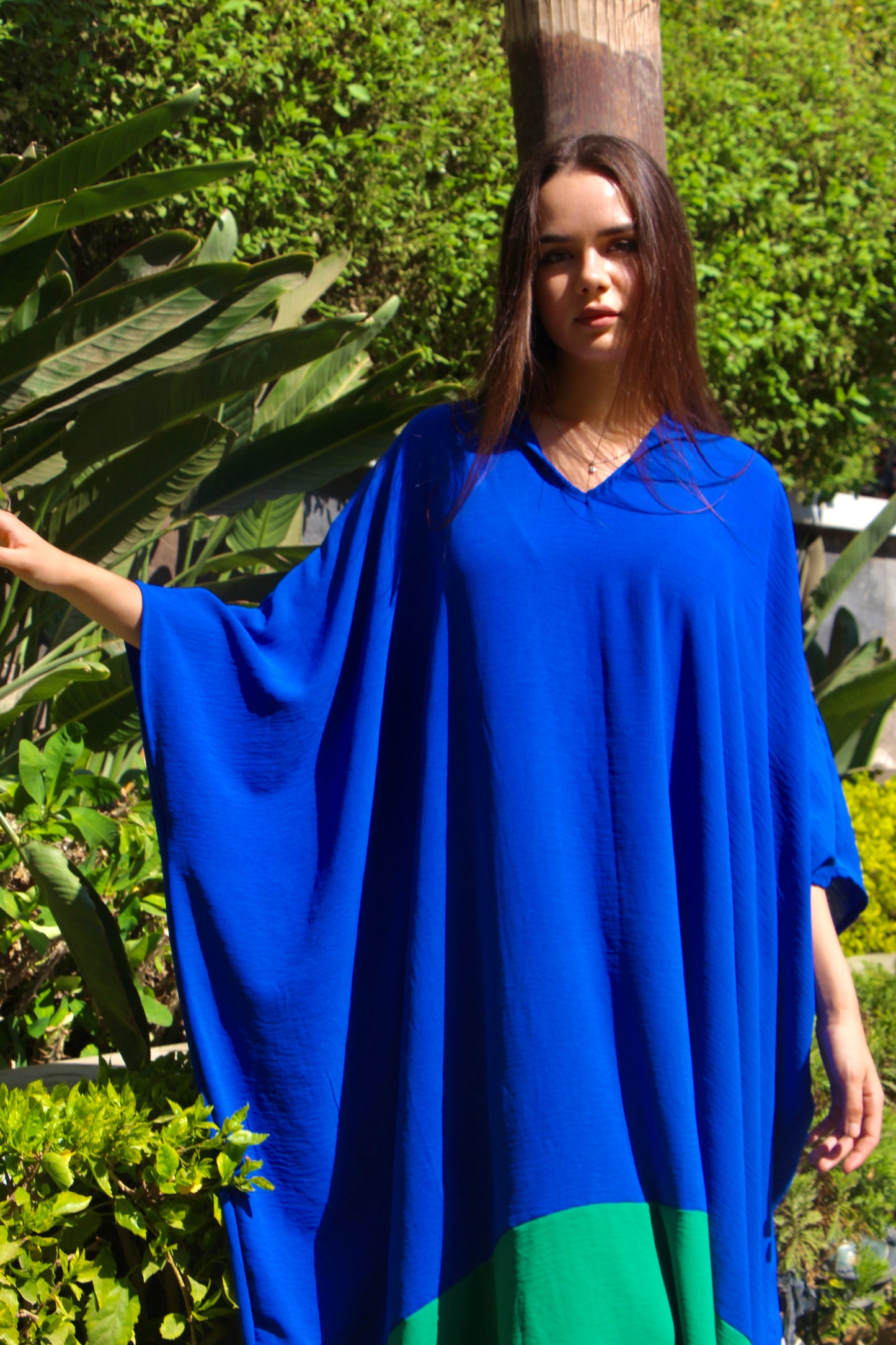 Blue & Green Sunny Kaftan