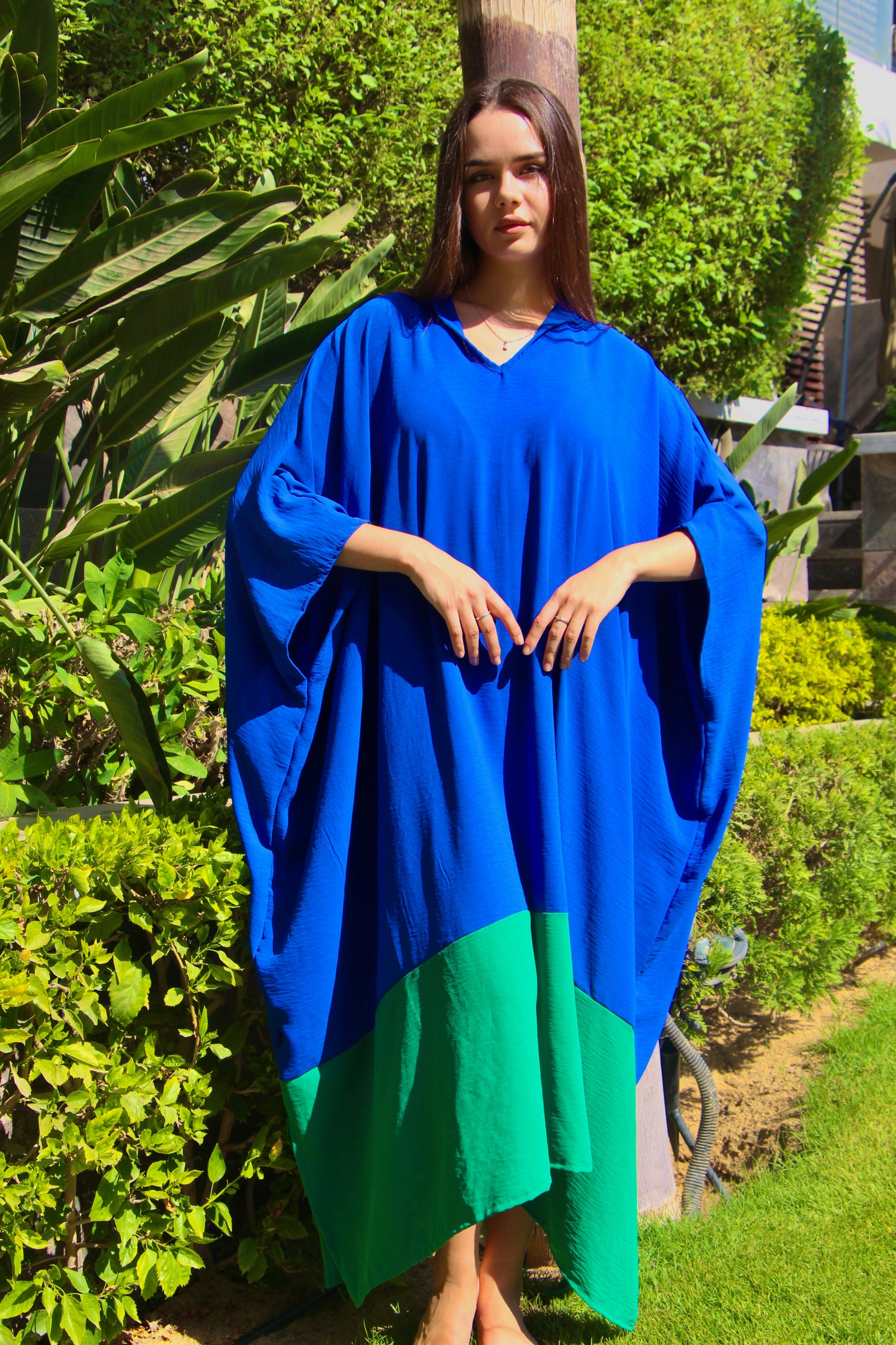 Blue & Green Sunny Kaftan