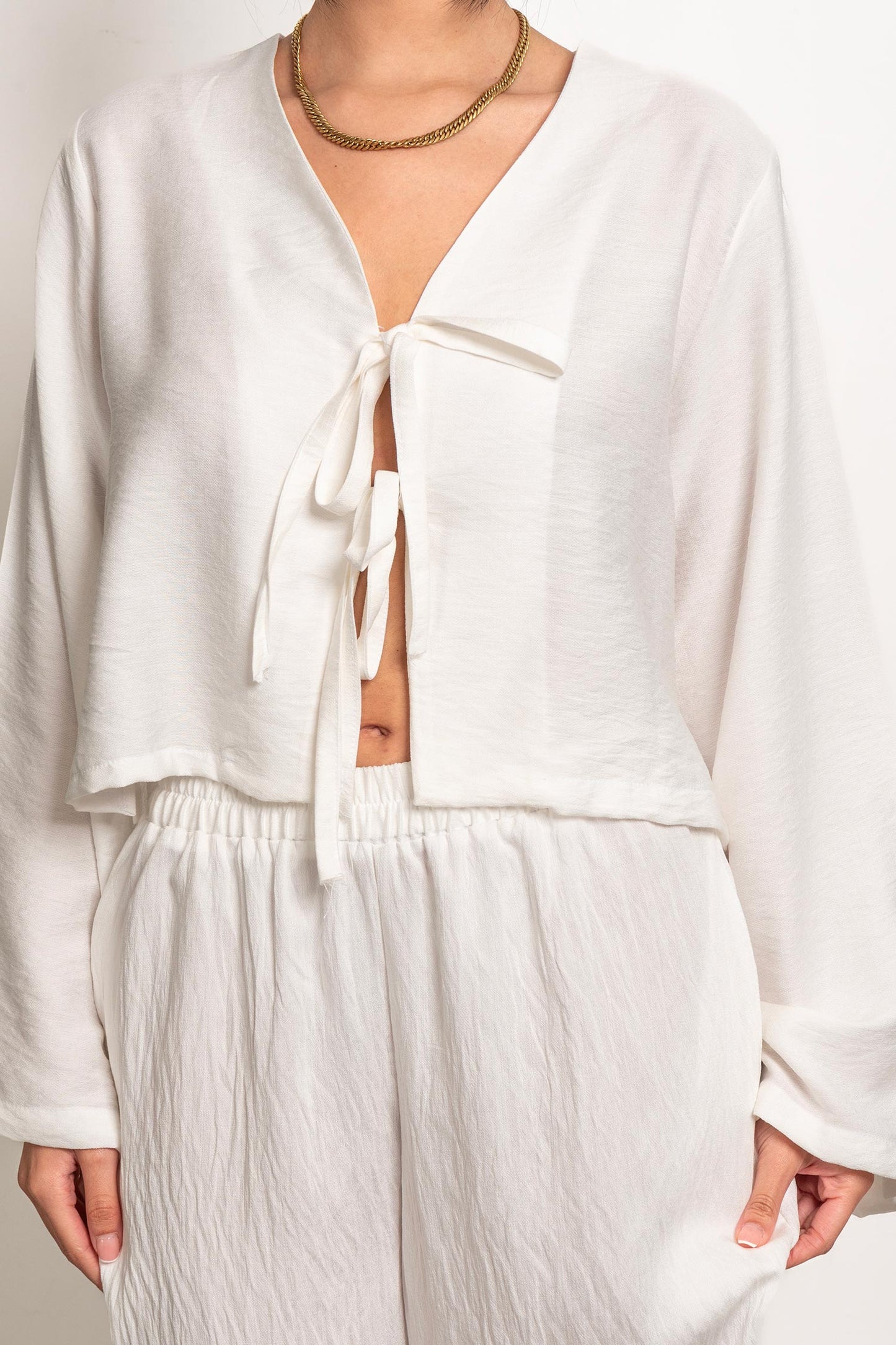 Boho Linen Set - White