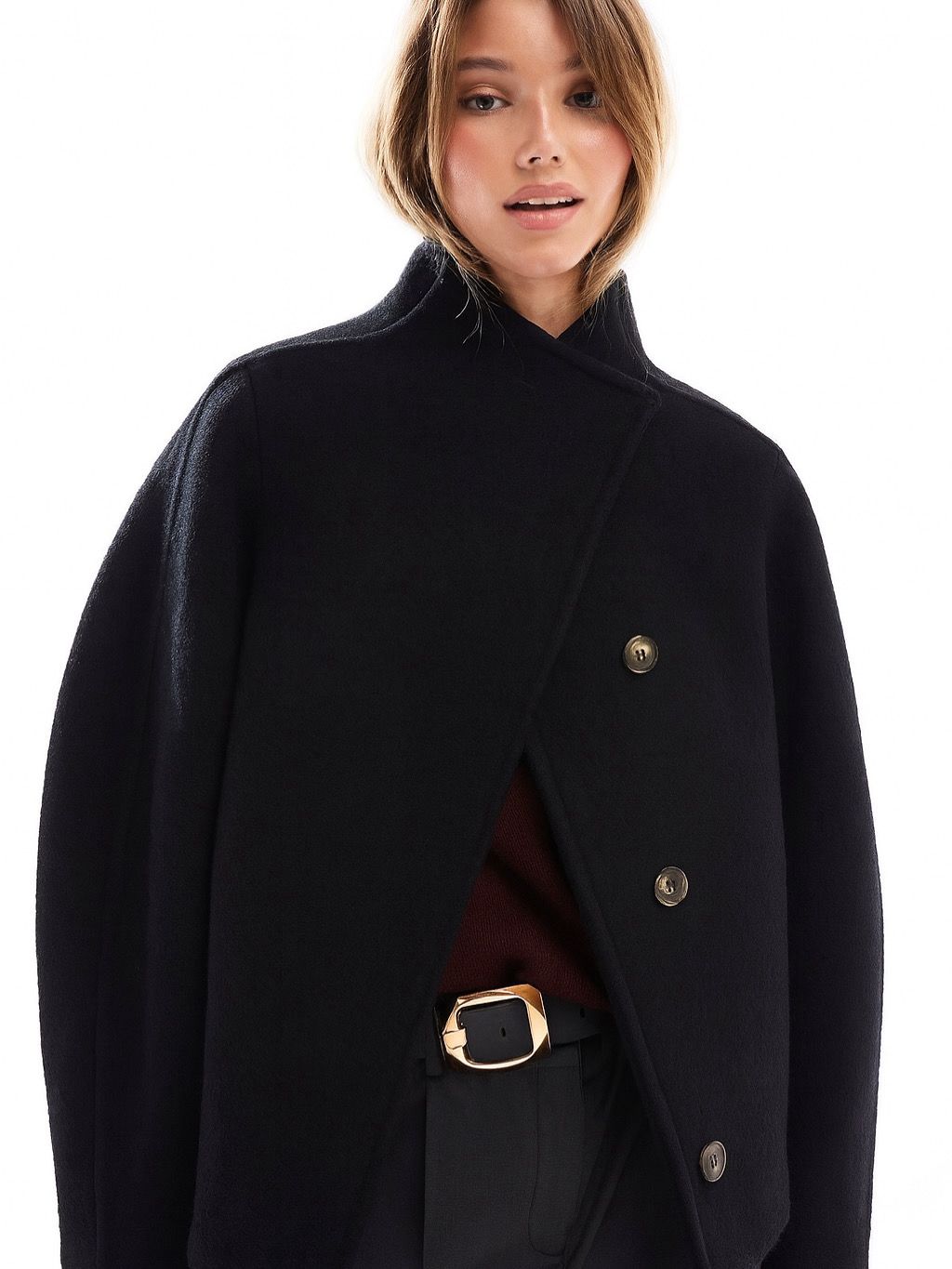 The Signature Buttons Jacket - Black