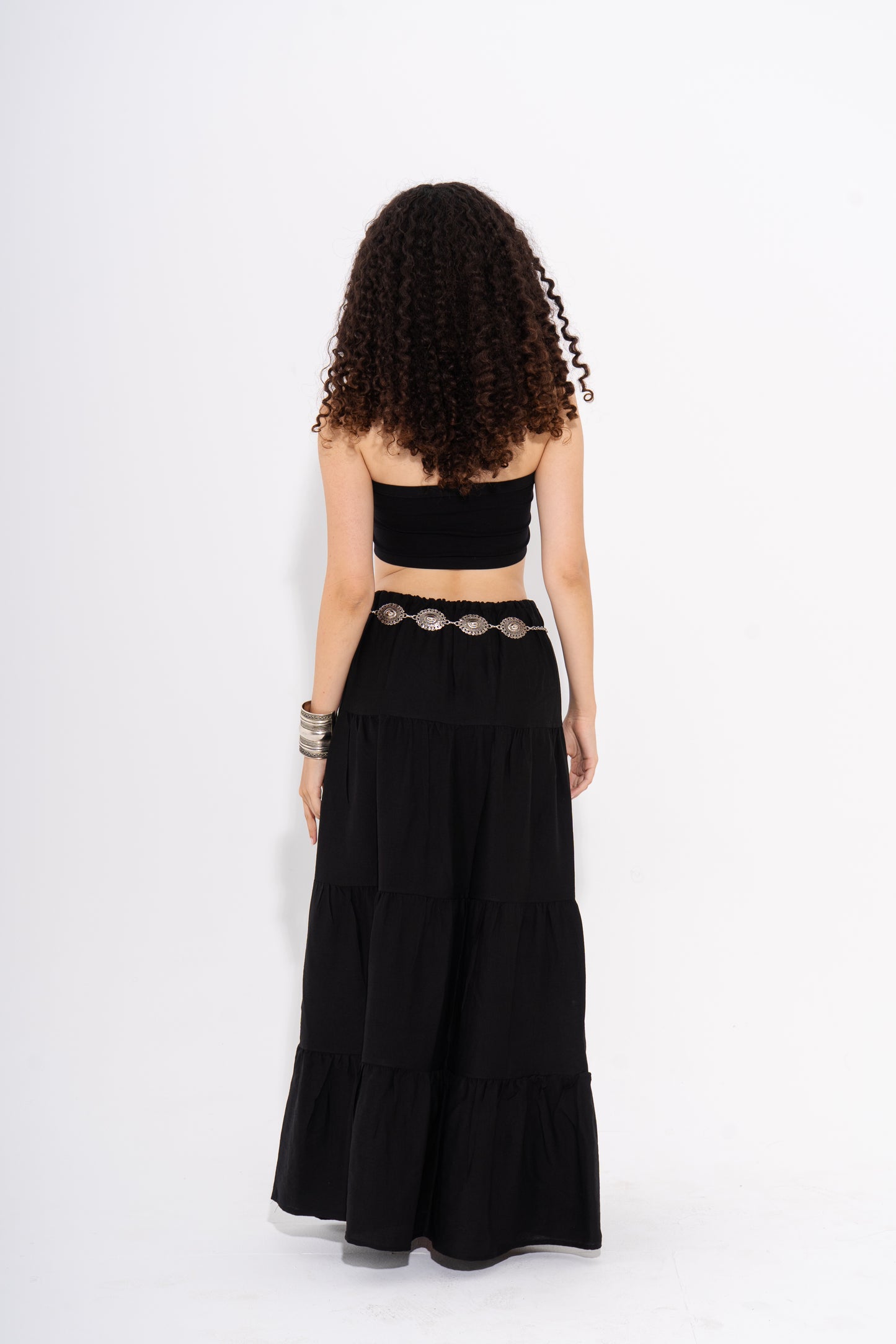 Flowy Summer Skirt - Black