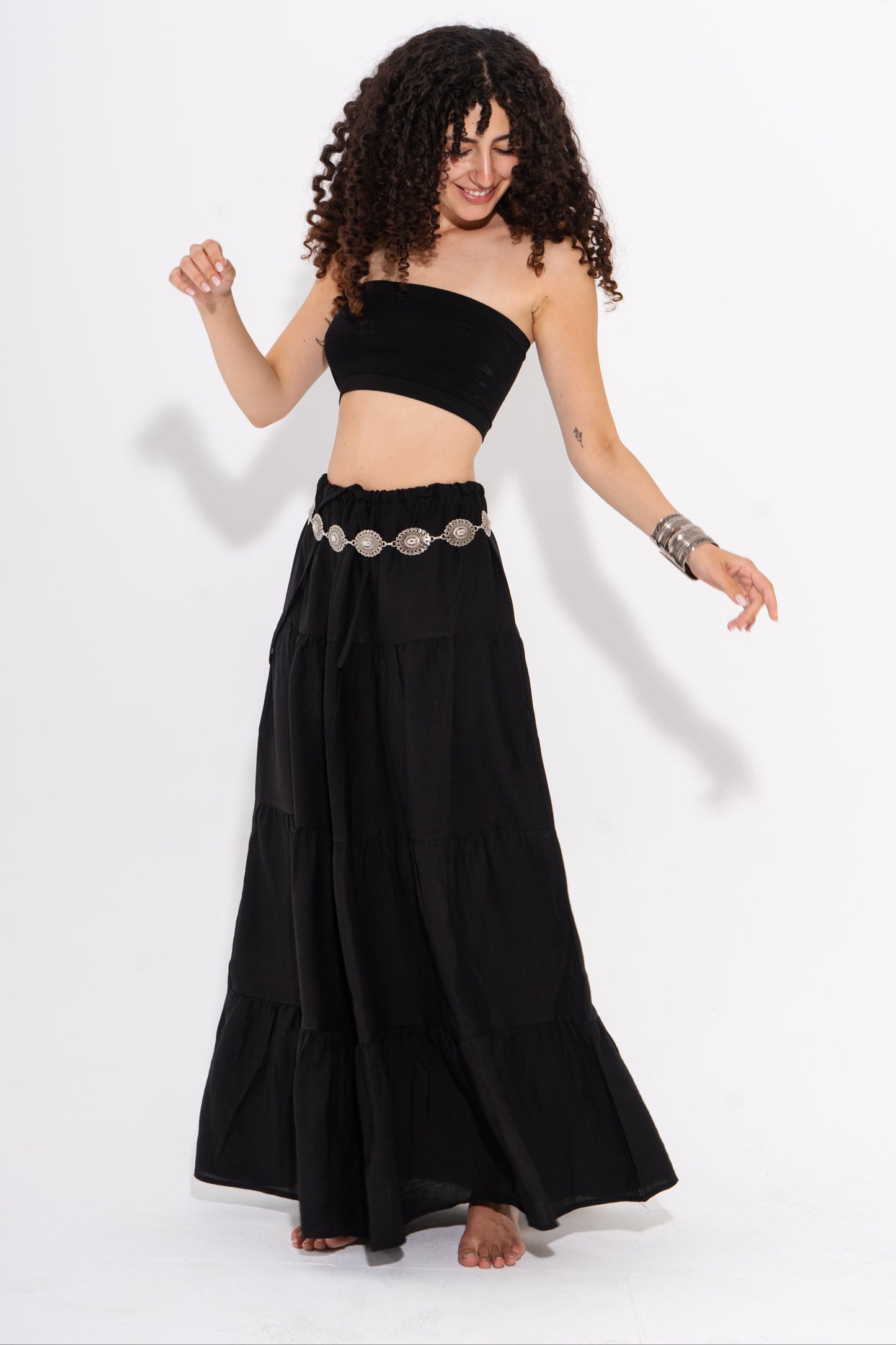 Flowy Summer Skirt - Black