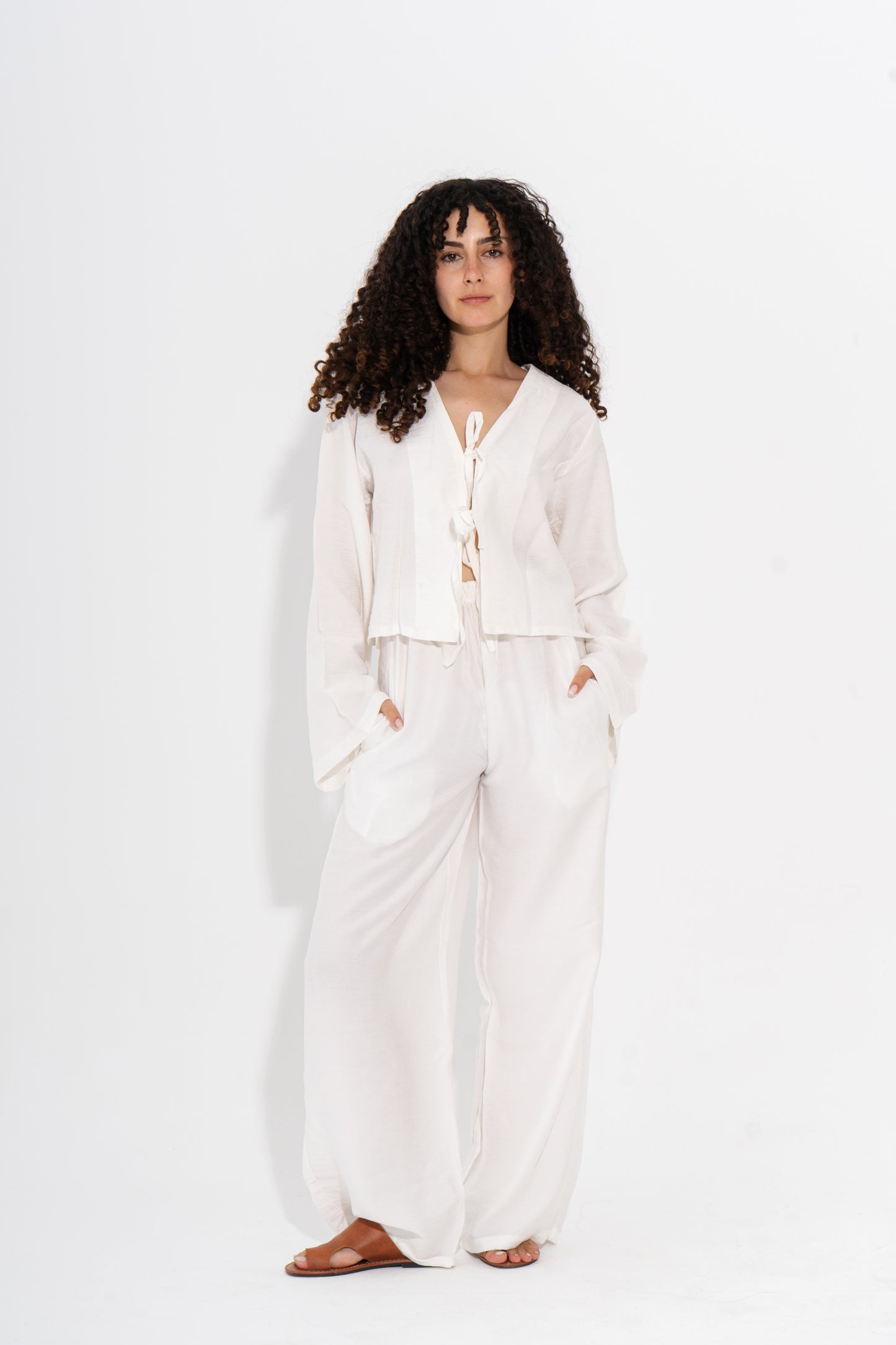 Boho Linen Set - White