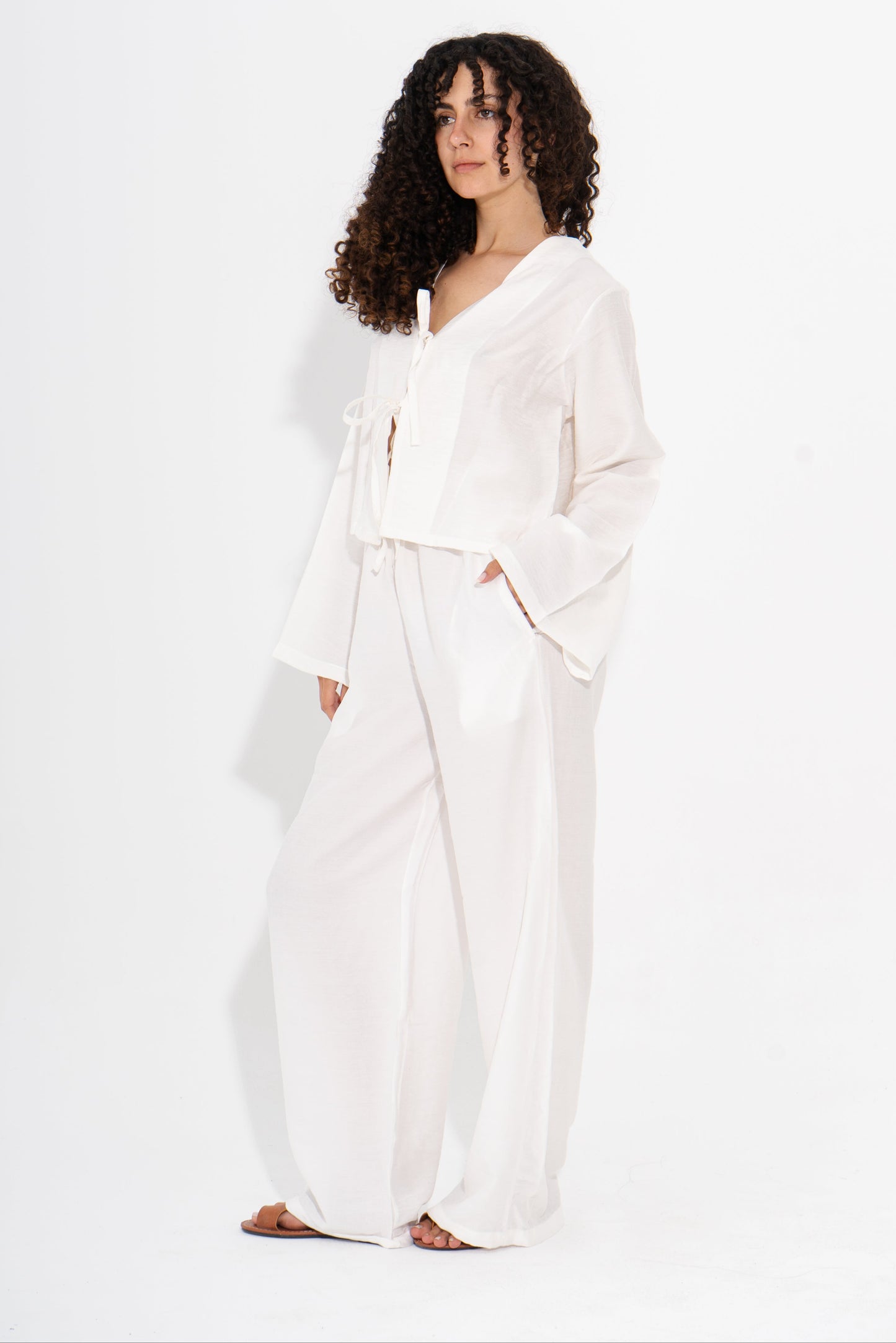 Boho Linen Set - White