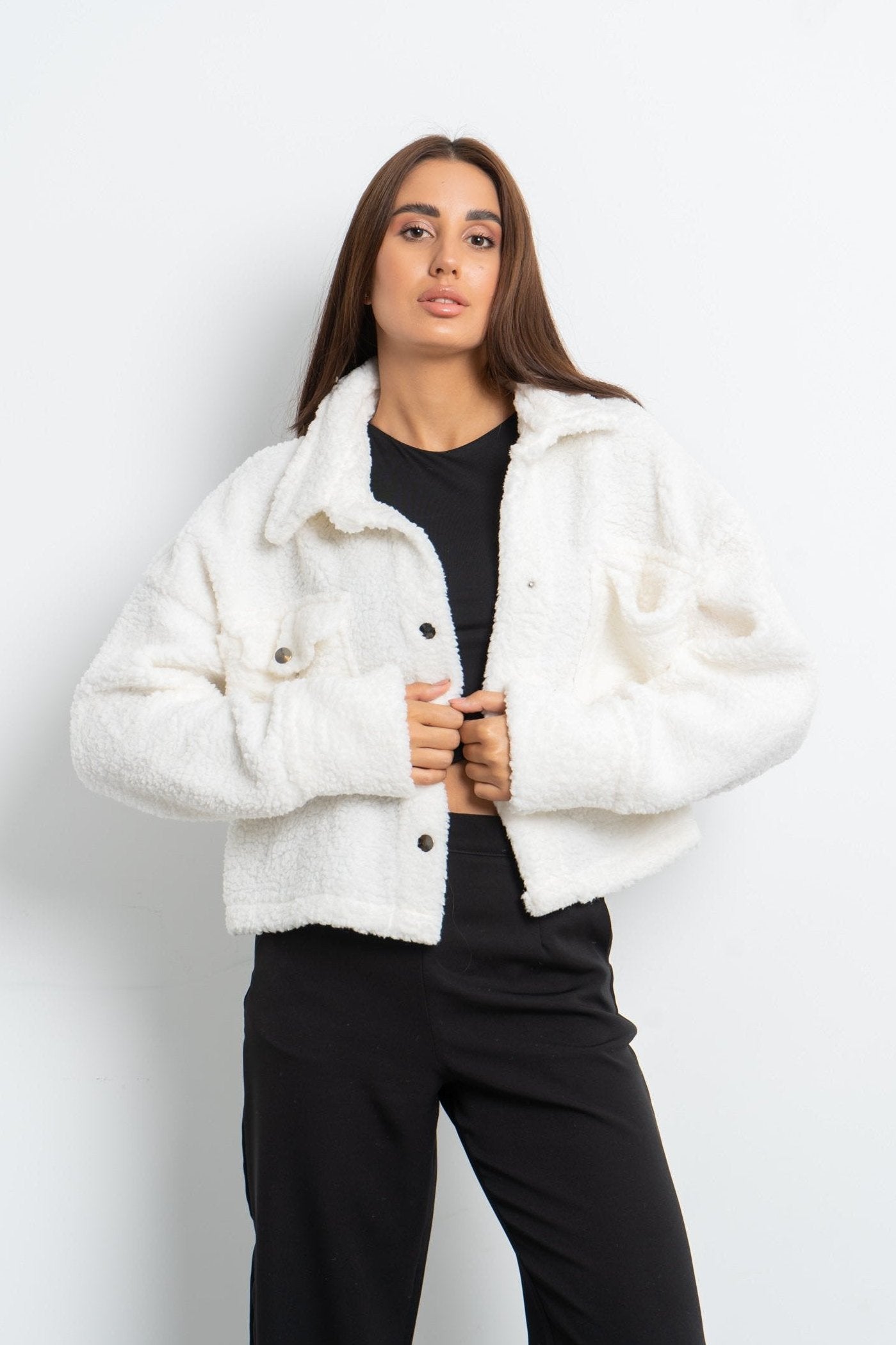 Cropped Fur Jacket