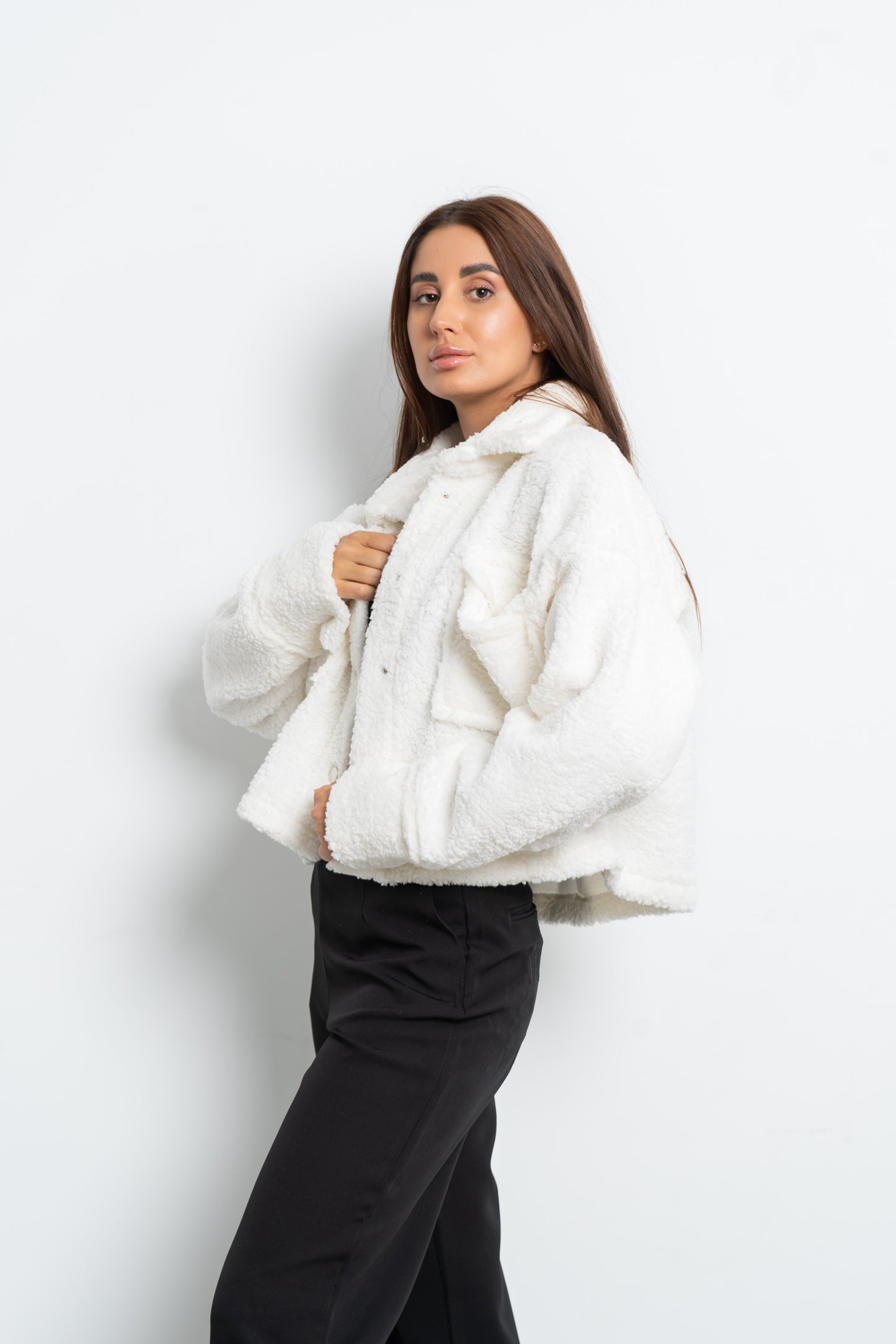 Cropped Fur Jacket