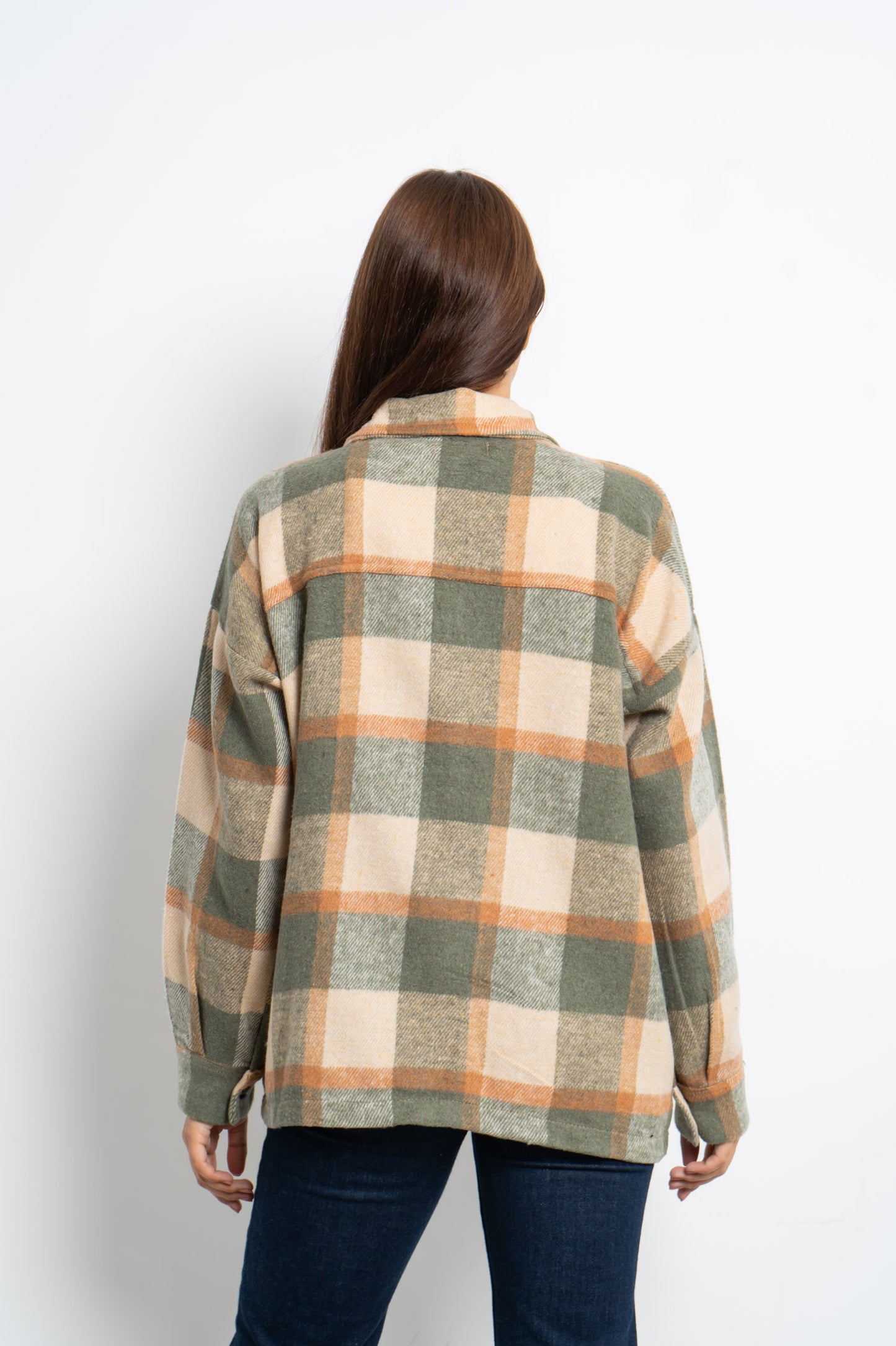 Wool Checked Shacket