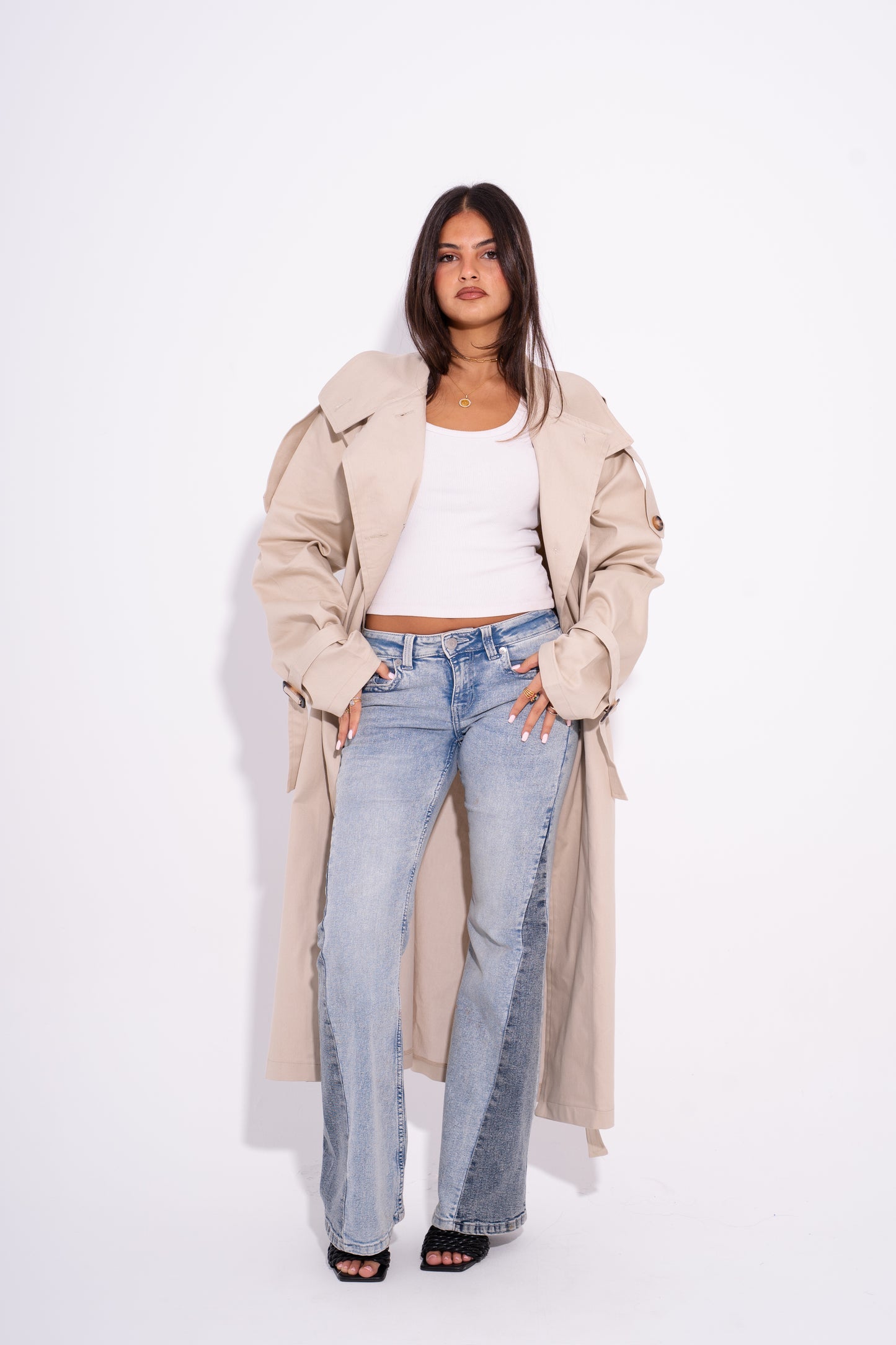The Aura Trench Coat - Beige