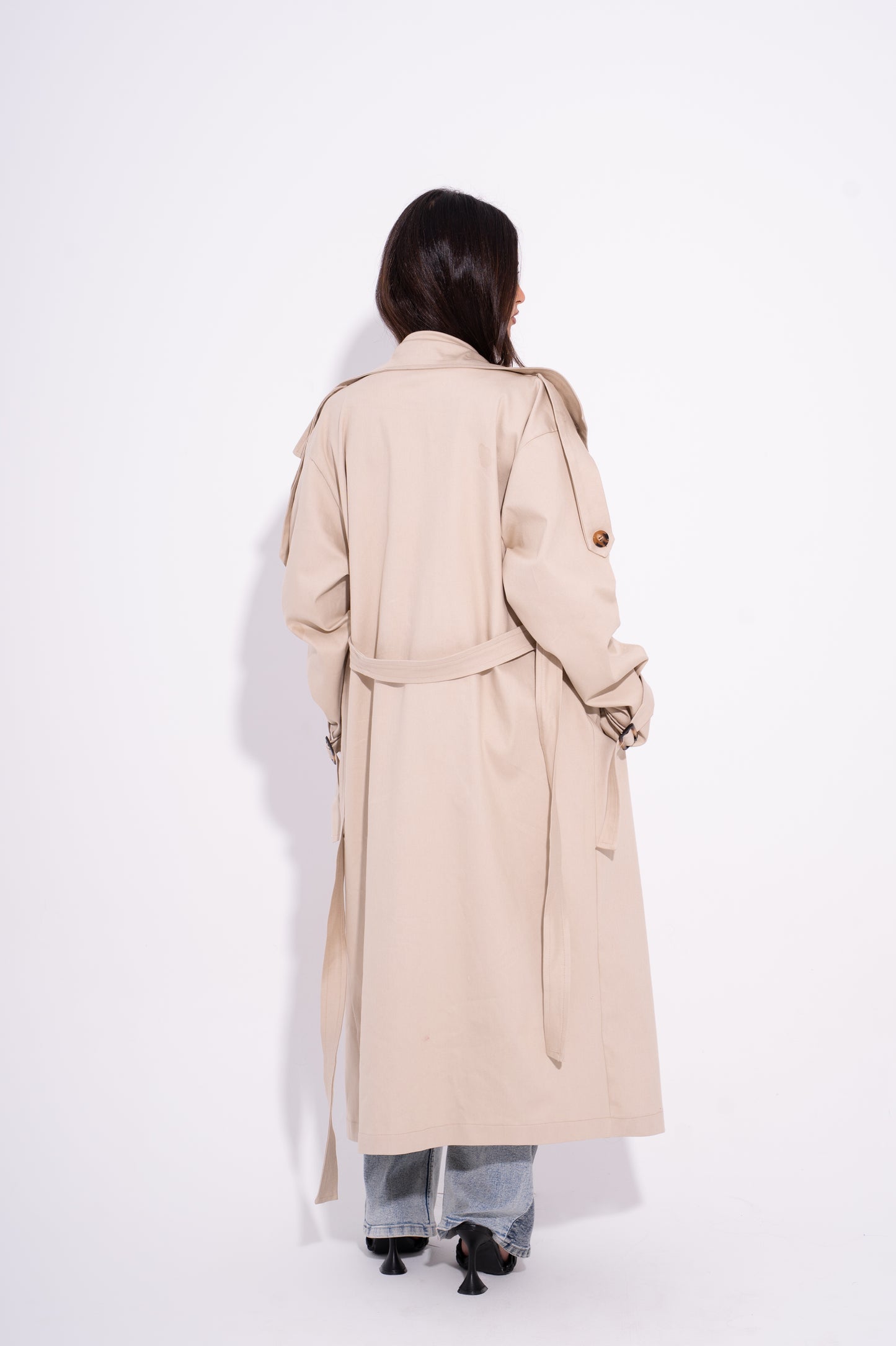 The Aura Trench Coat - Beige