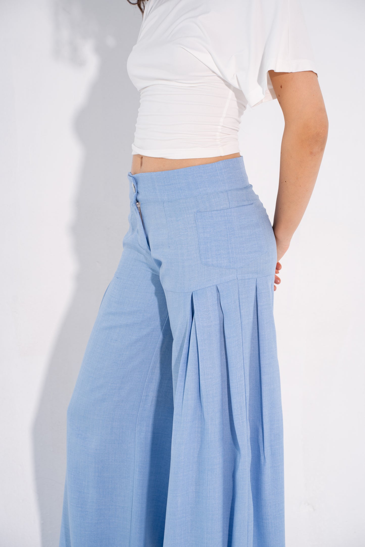 The Soft Girl Pants - Blue