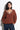 Seashell V-Neck Blouse - Brown