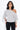 Polka Dots One Shoulder Top - White