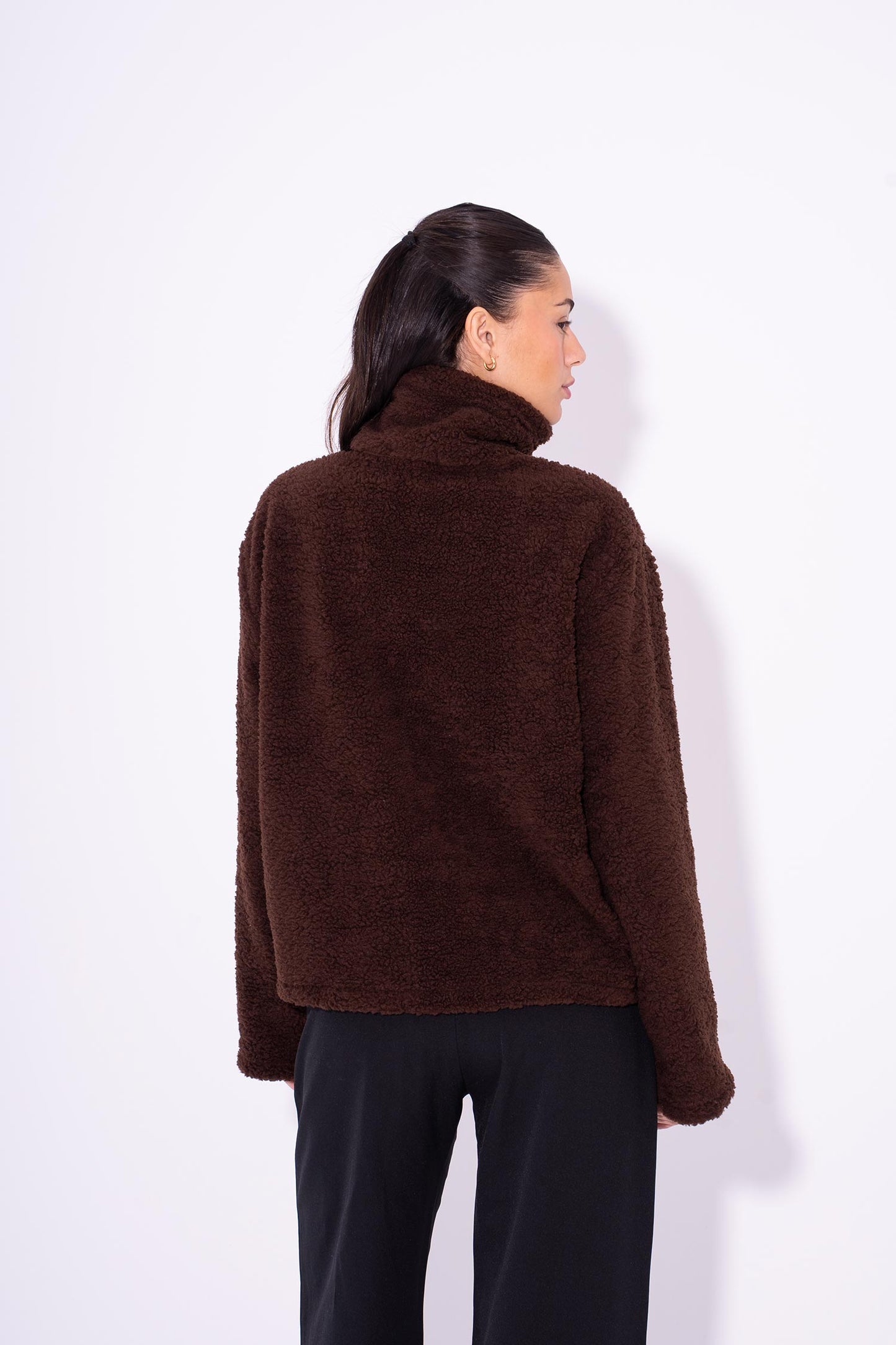 Teddy Fur Jacket - Brown