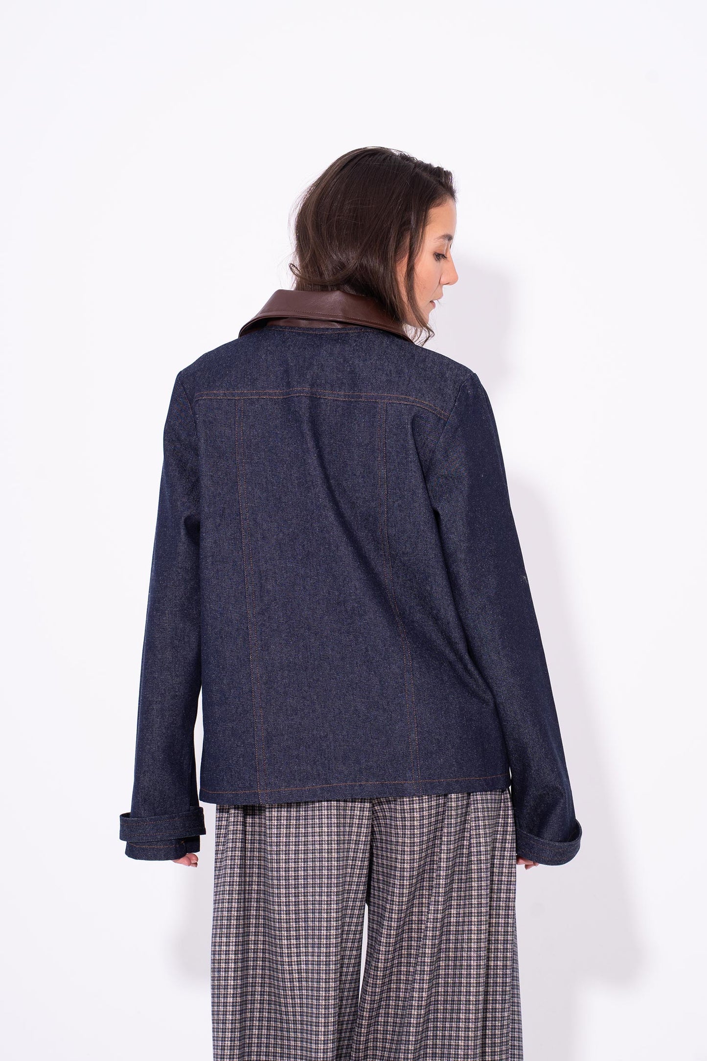 Workwear Boxy Jacket - Navy