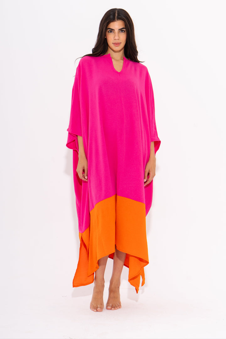 Orange & Pink Sunny Kaftan