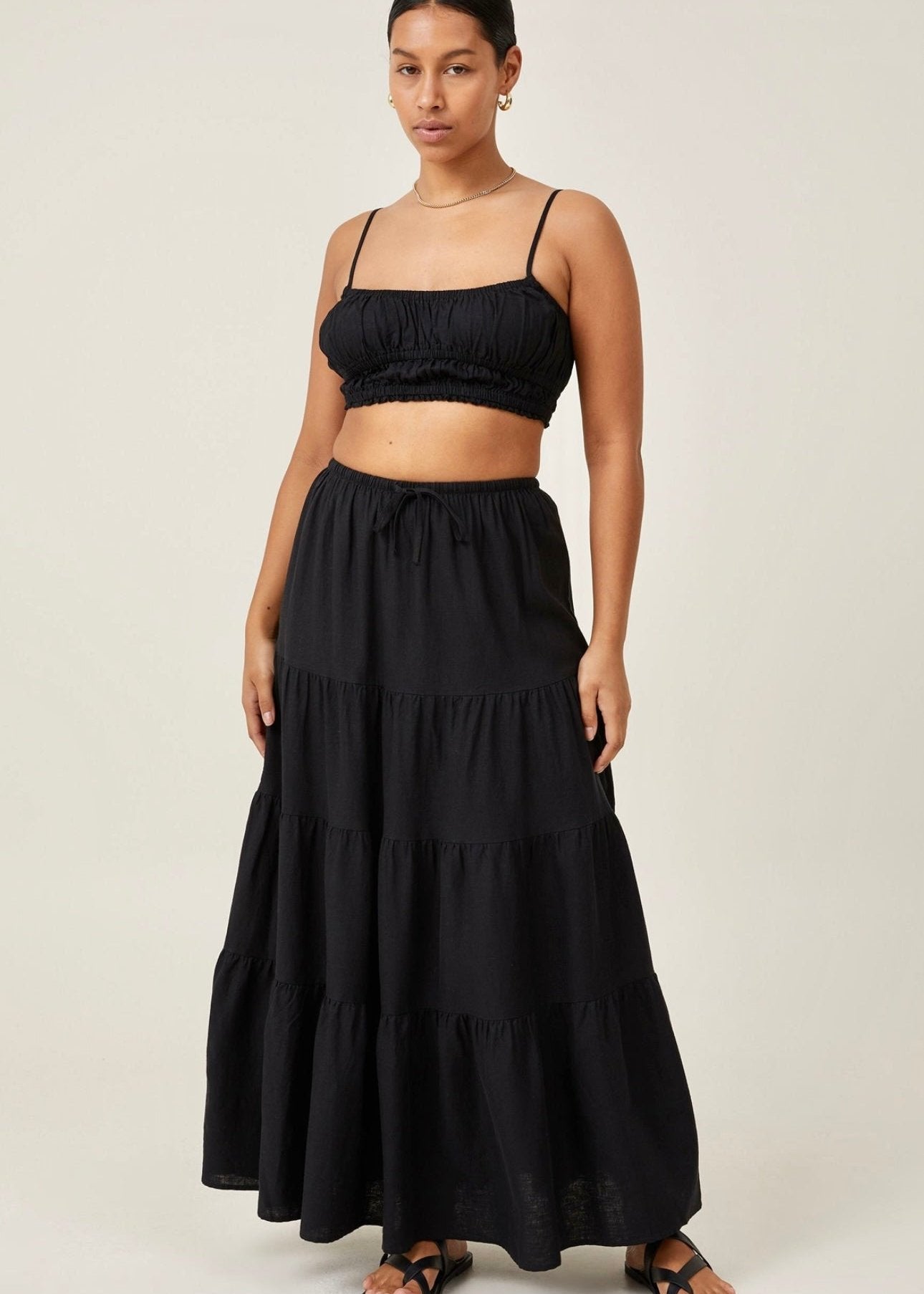 Flowy Summer Skirt - Black