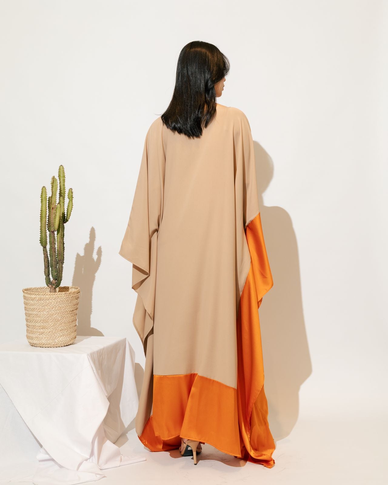 Silky boatneck Kaftan