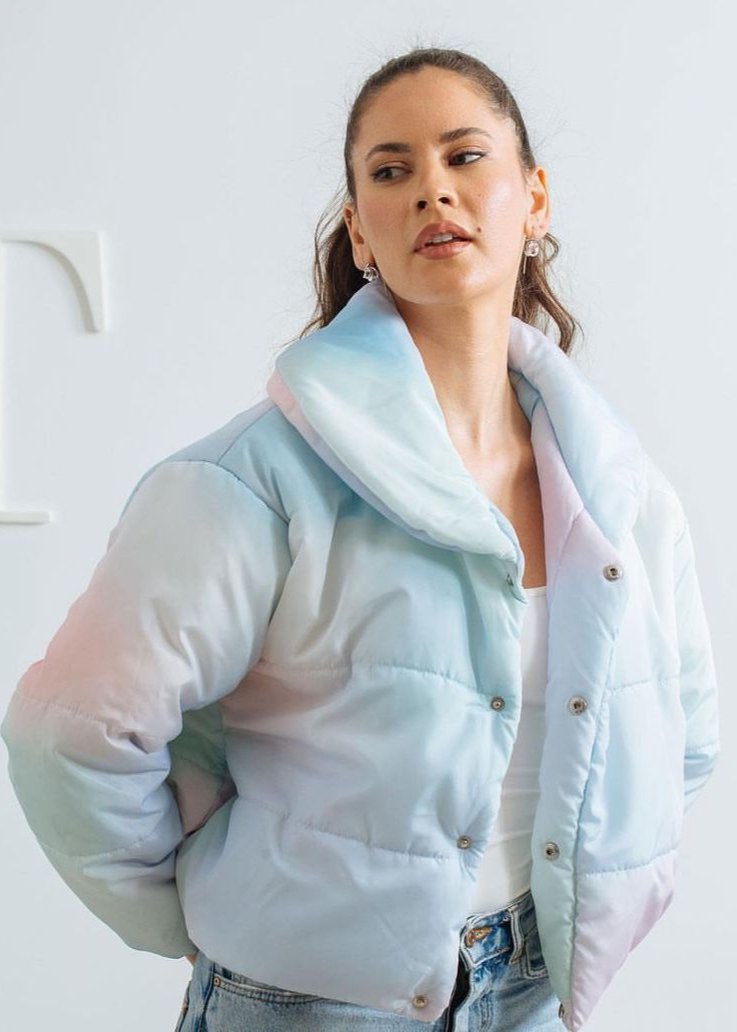 Tie Dye Waterproof Bomber Jacket