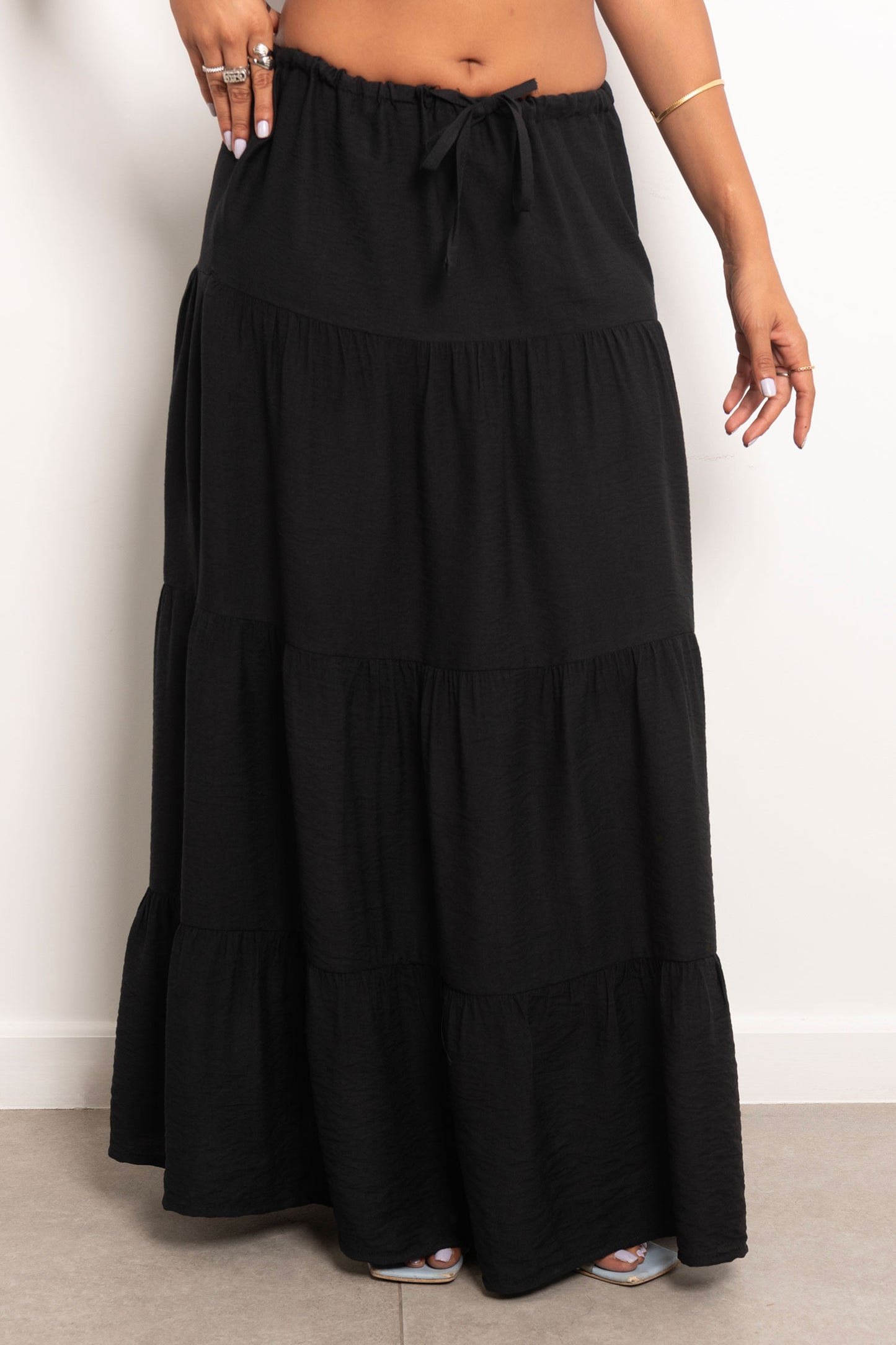 Flowy Summer Skirt - Black