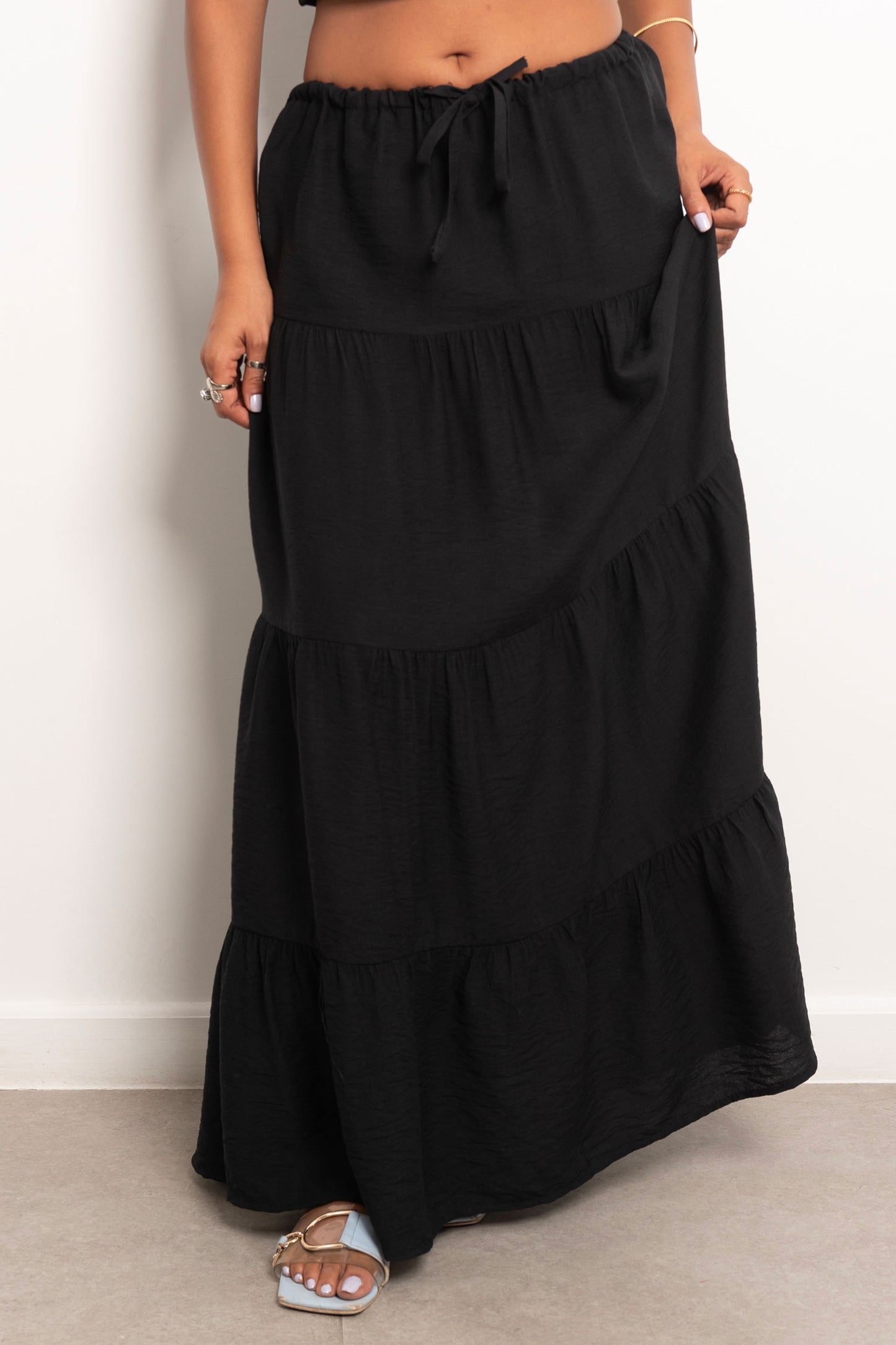 Flowy Summer Skirt - Black