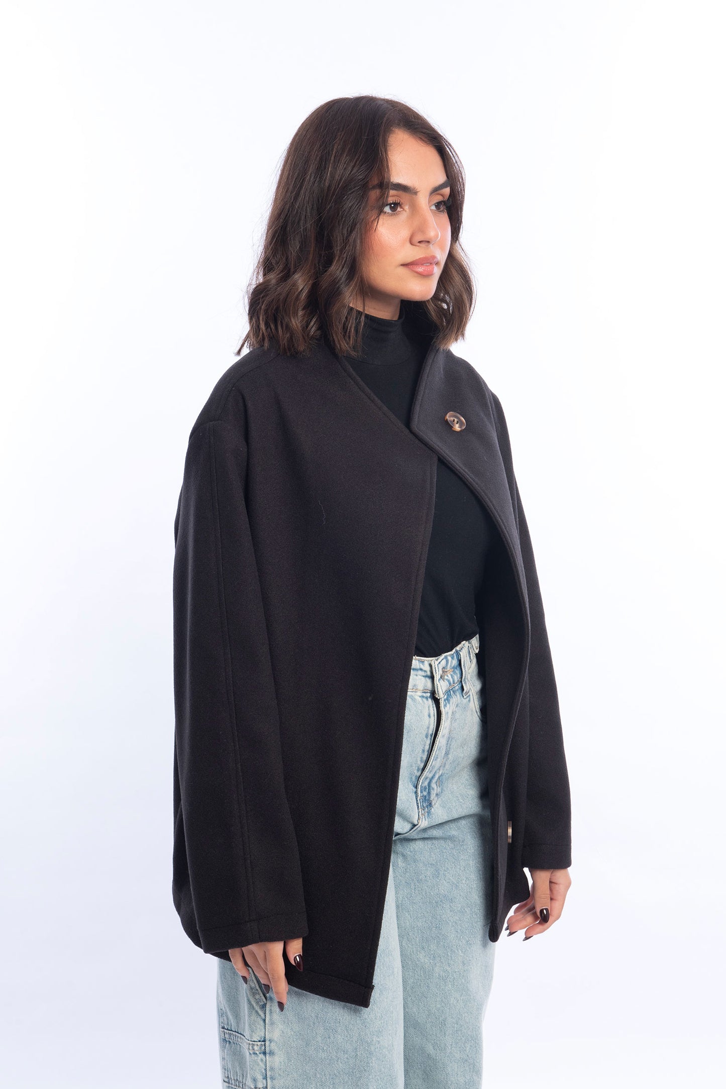 The Signature Buttons Jacket - Black