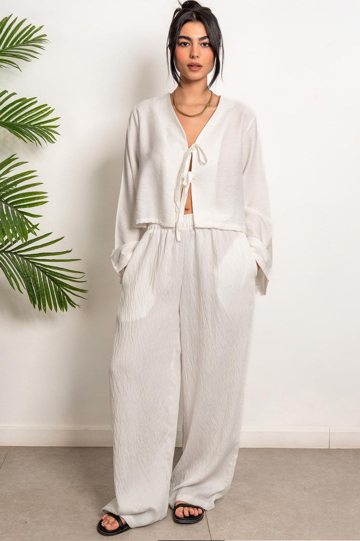 Boho Linen Set - White