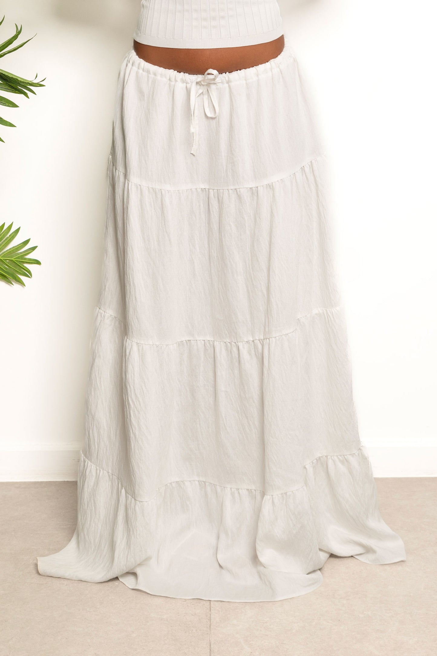 Flowy Summer Skirt - White