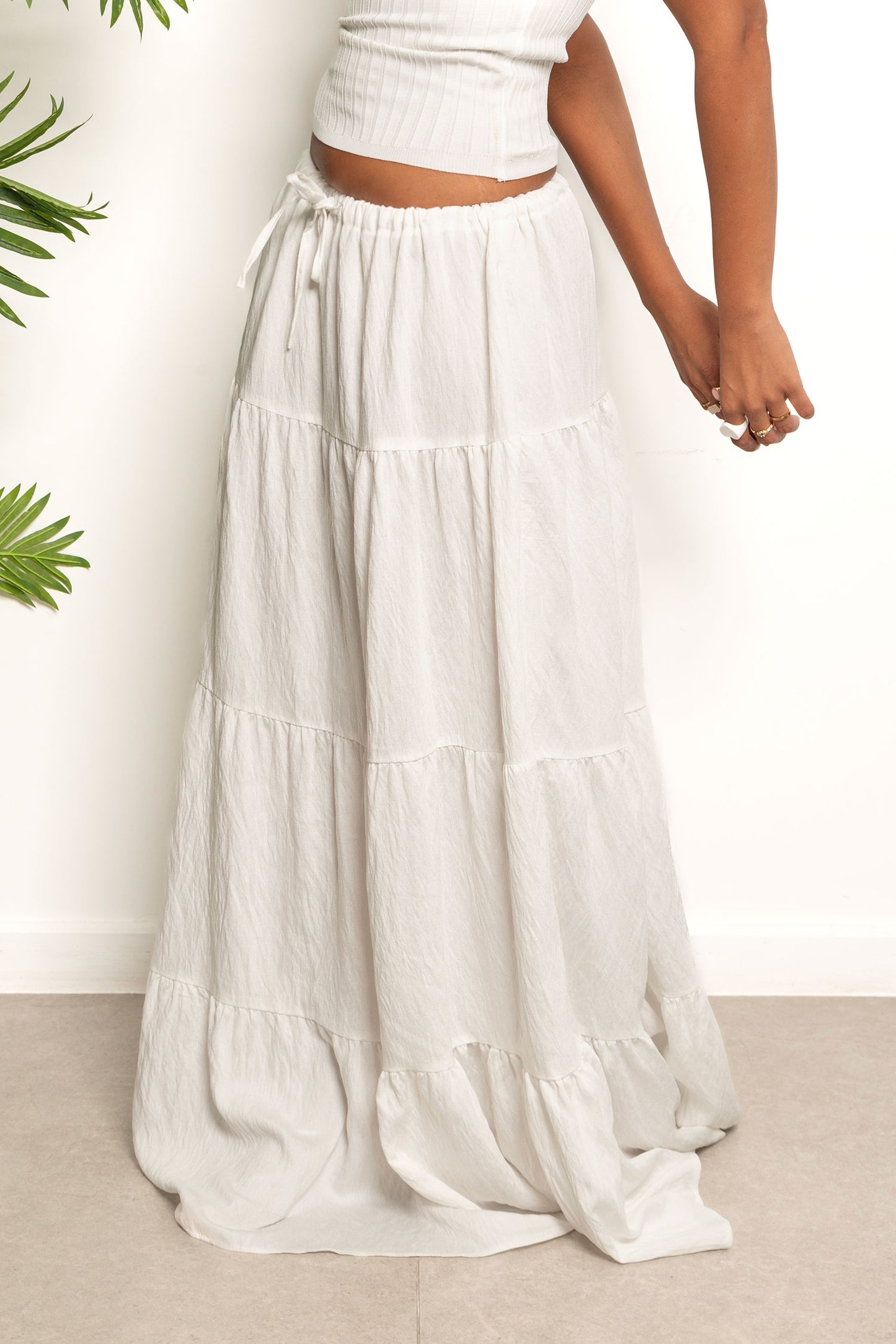 Flowy Summer Skirt - White