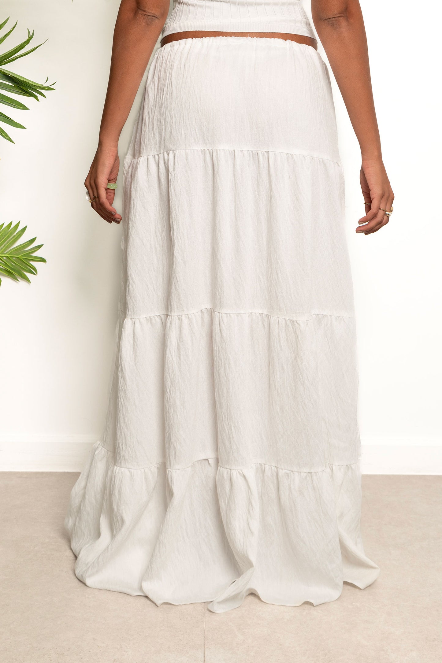 Flowy Summer Skirt - White