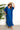 Basic Linen Dress - Royal Blue